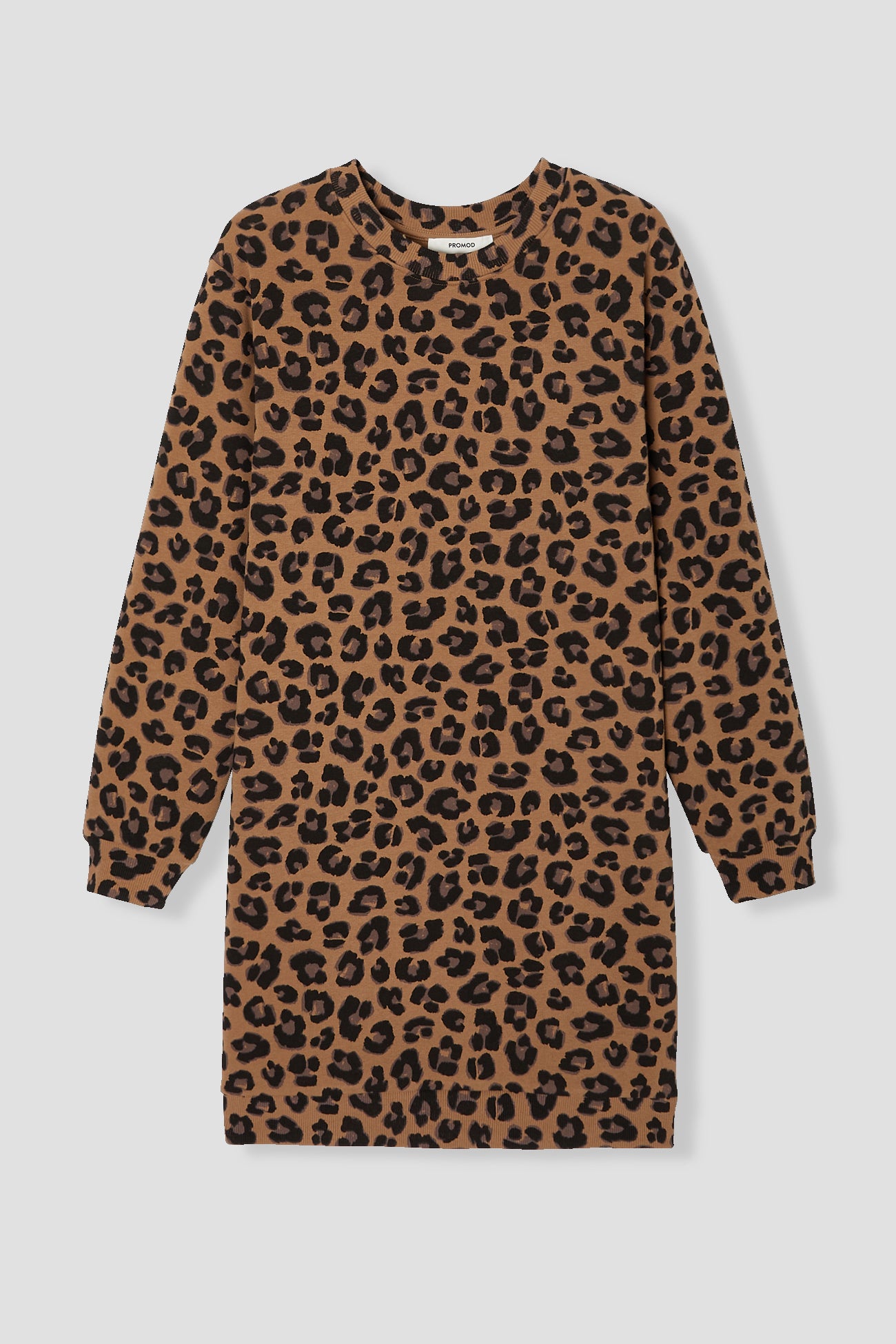 Leopard sweatshirt dress - Multicolour print