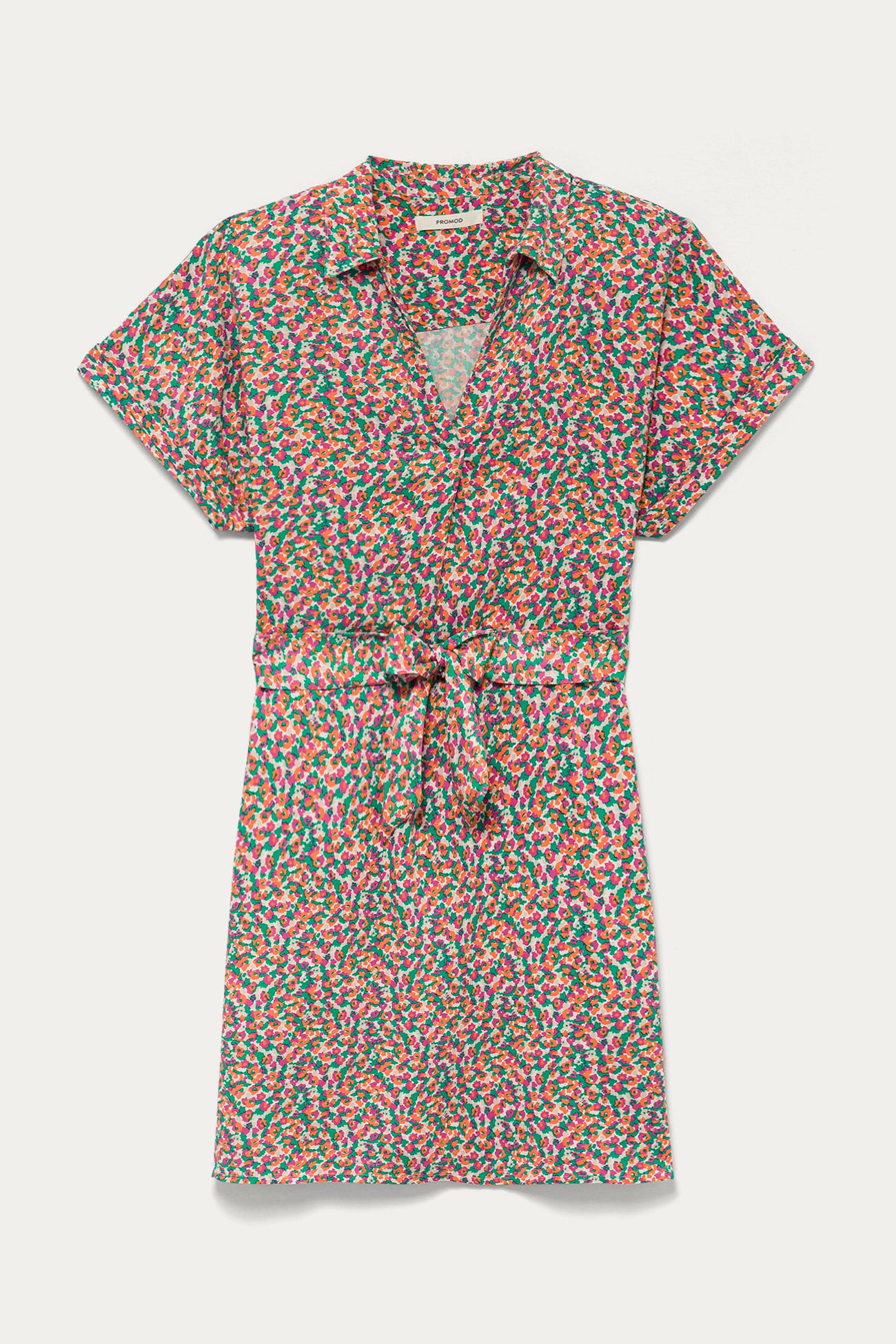 Short unicolour dress - Camel