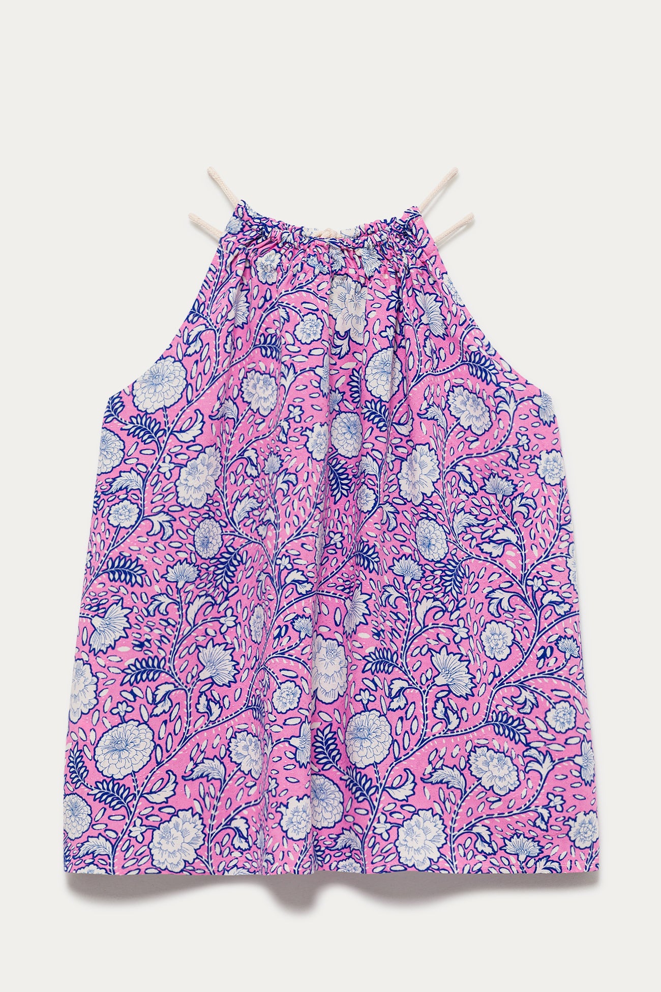 Patterned strappy top - Pink print