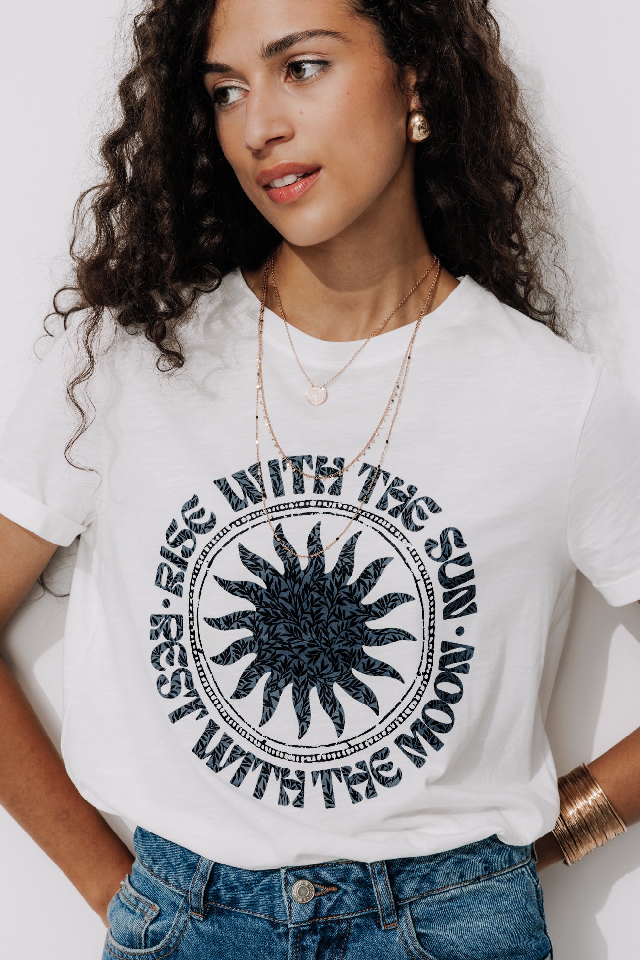 Ecodesign t-shirt - Ecru print