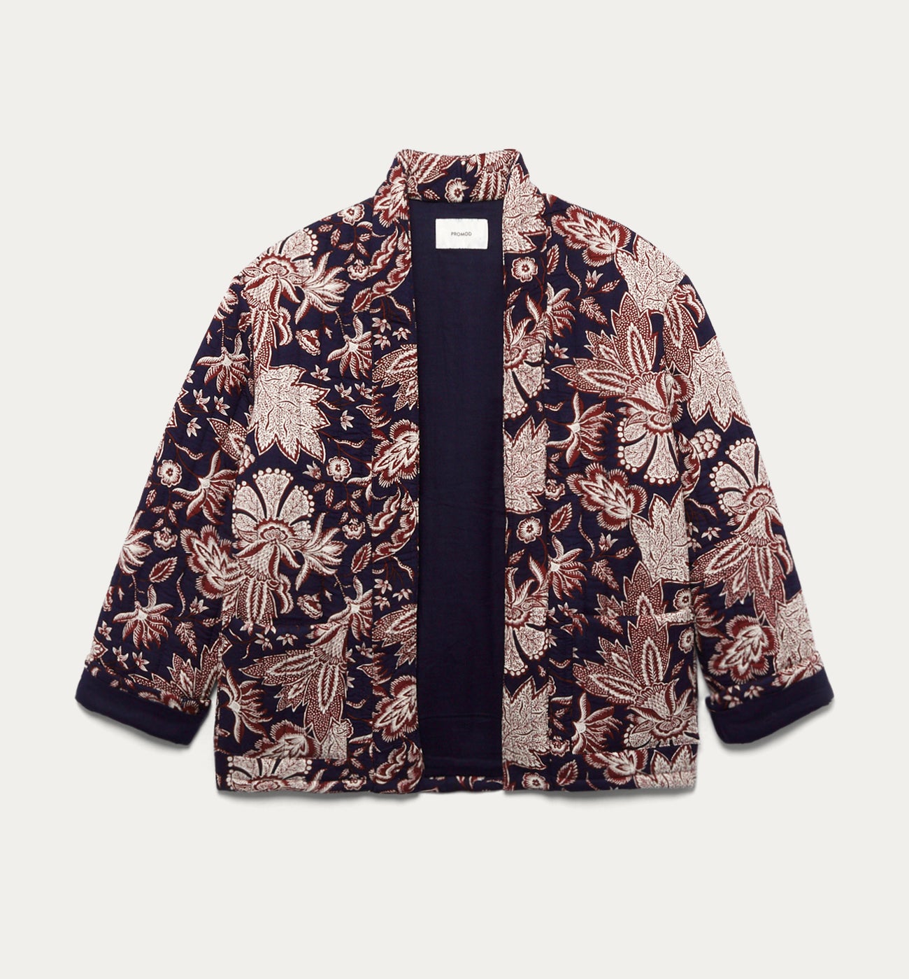 Padded fashion jacket - Blue print