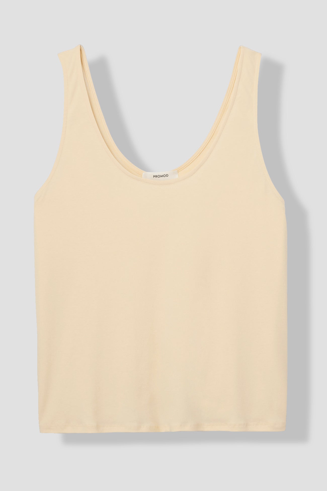 Sleeveless jersey top - Ecru