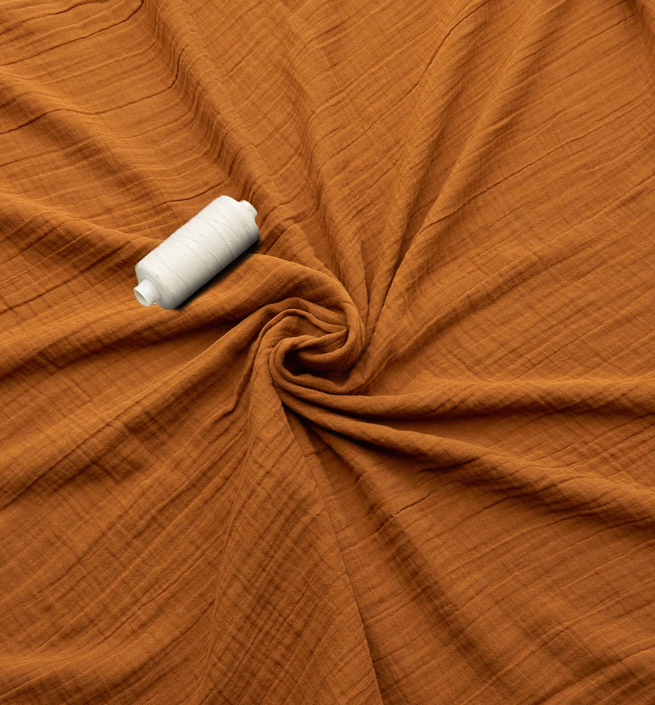 Cotton gauze 3m fabric cut - Caramel