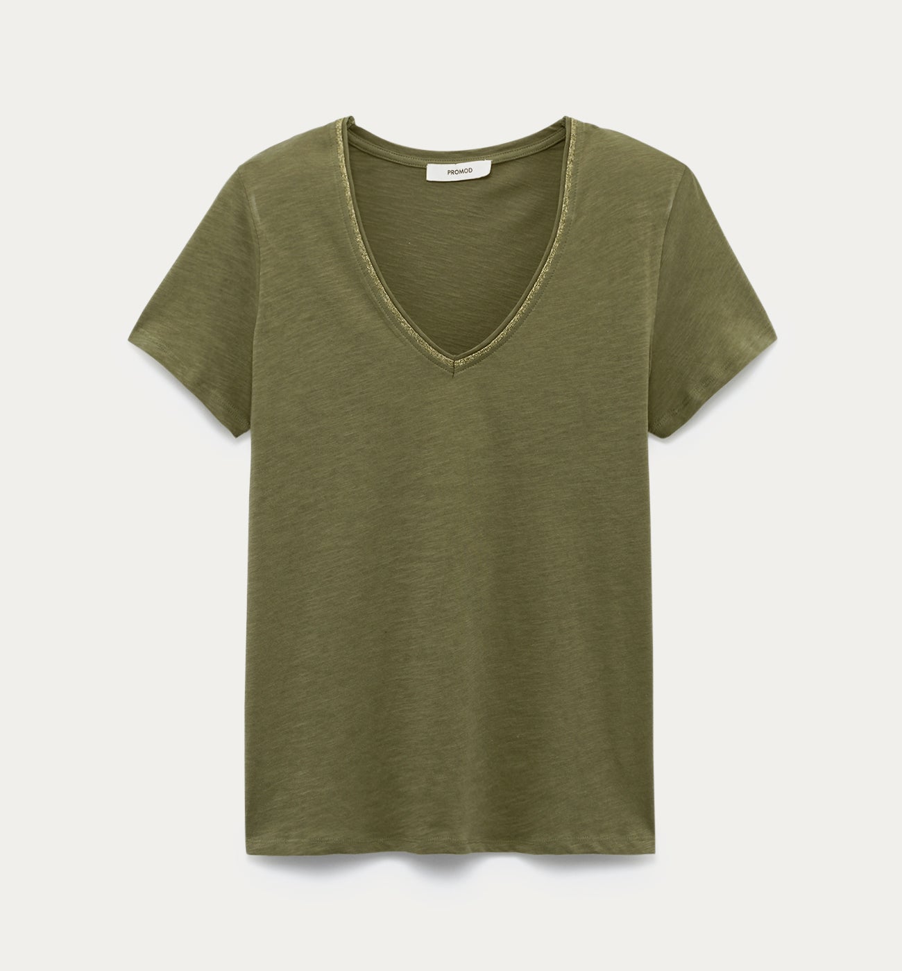 V-neck top - Raspberry red