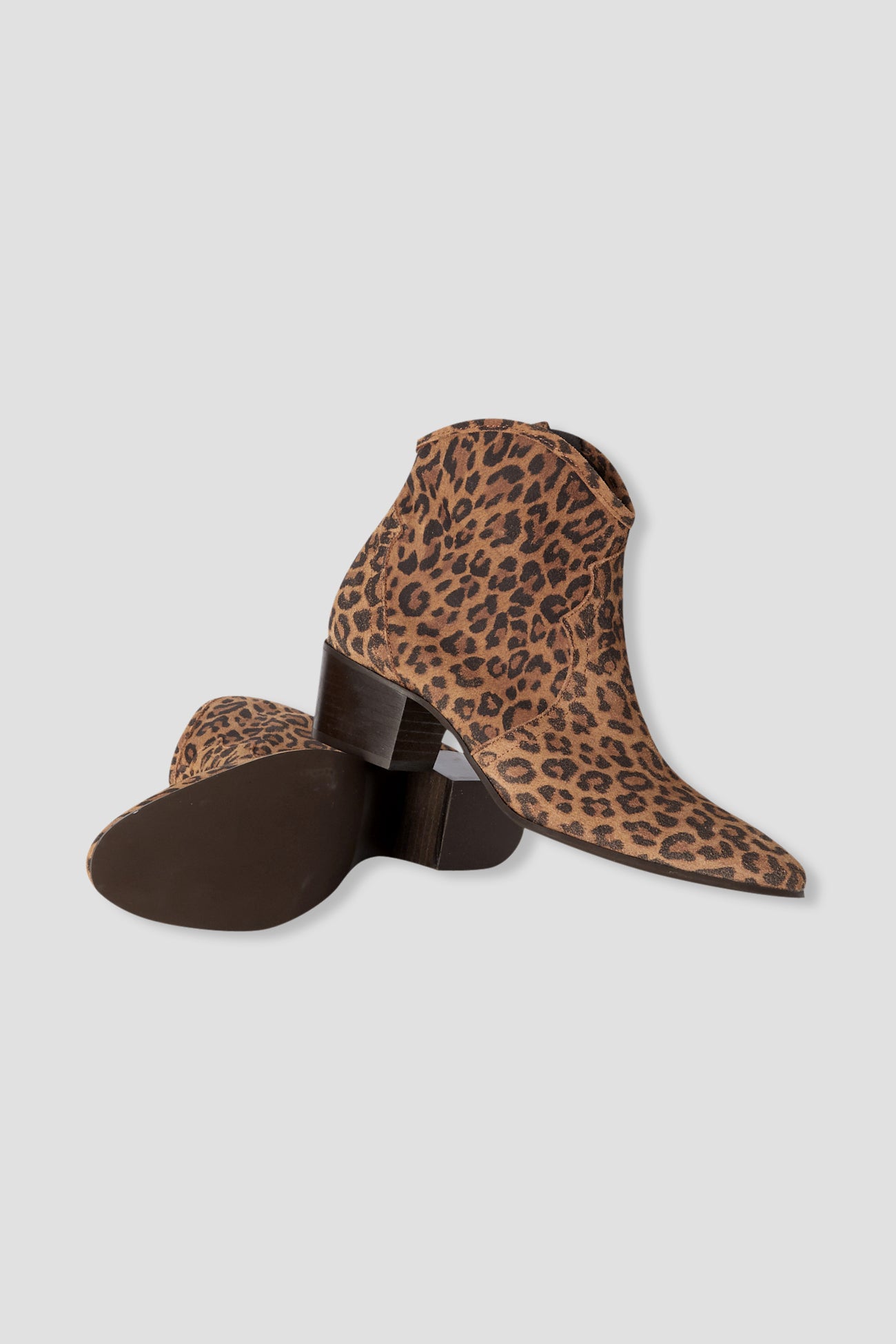 Zipped Far West boots - Camel print