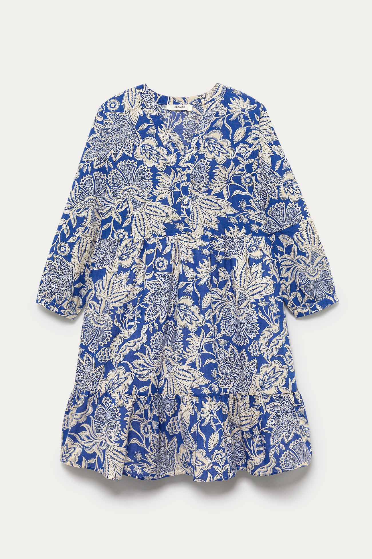 Patterned babydoll dress - Pink print