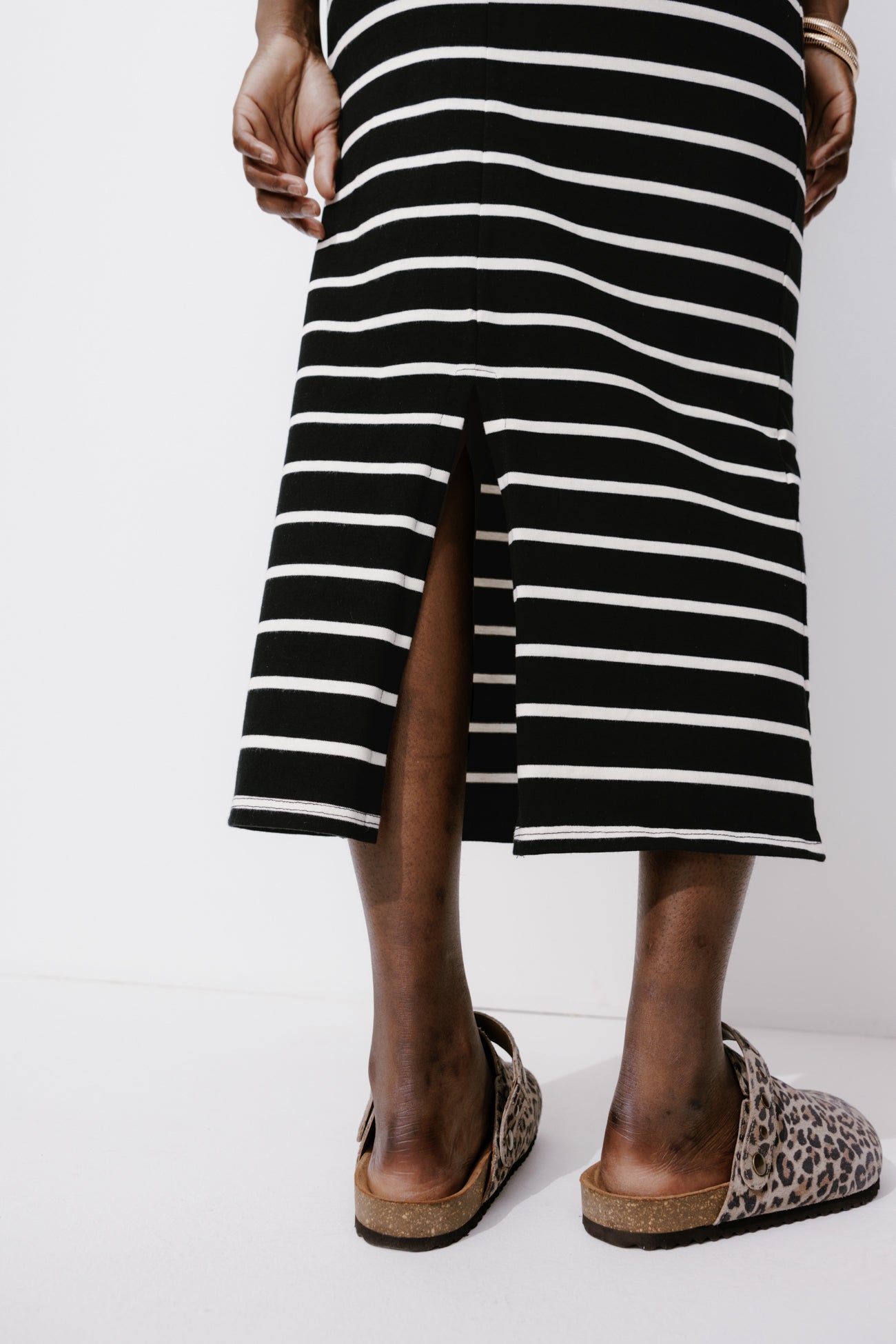 Ecodesign nautical skirt - Ecru stripes