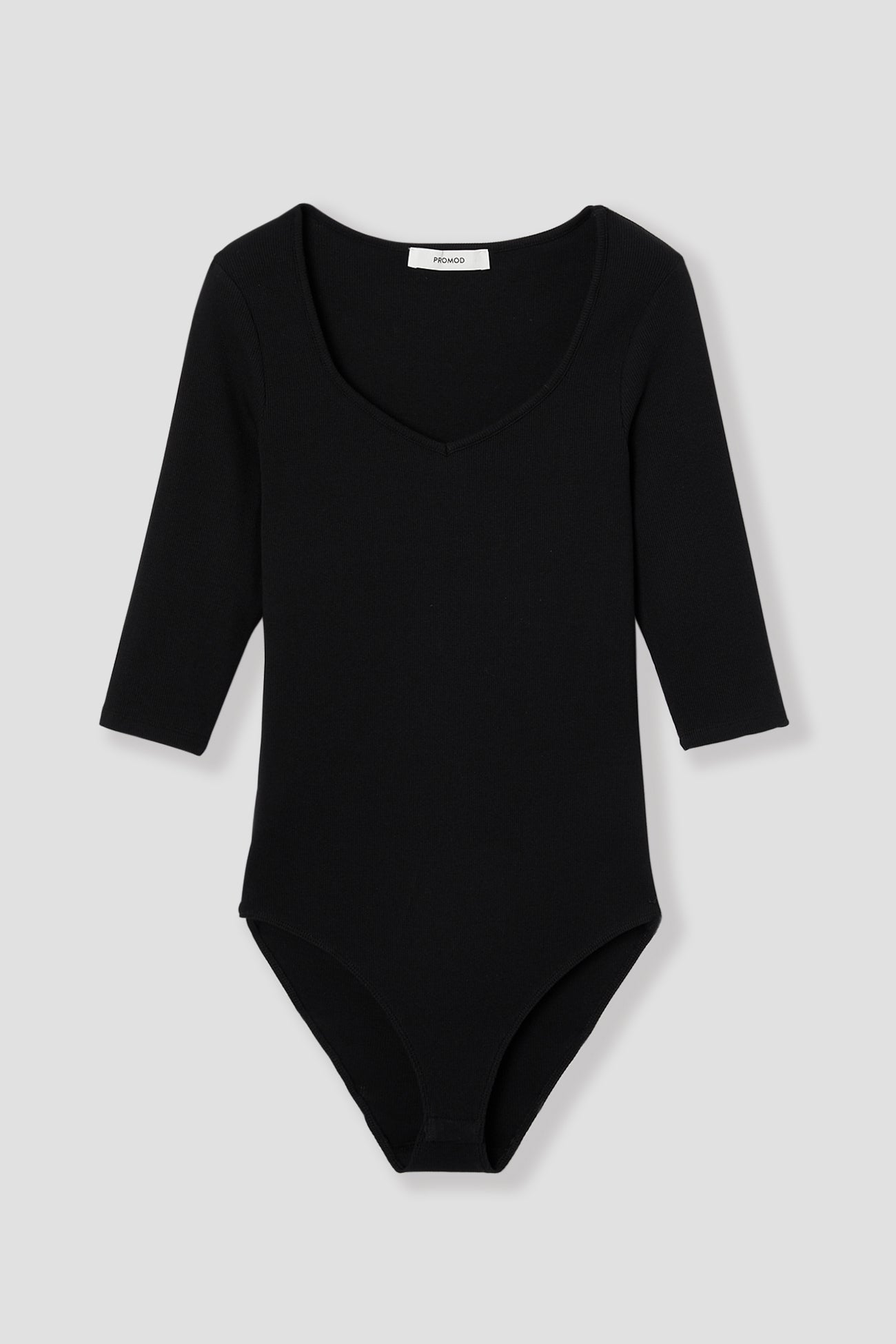 Ribbed jersey body - Black