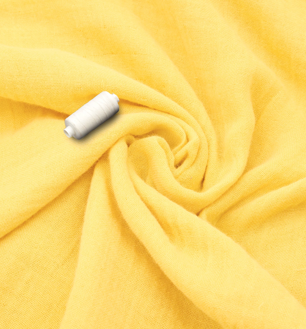 Cotton gauze fabric cut - Saffron