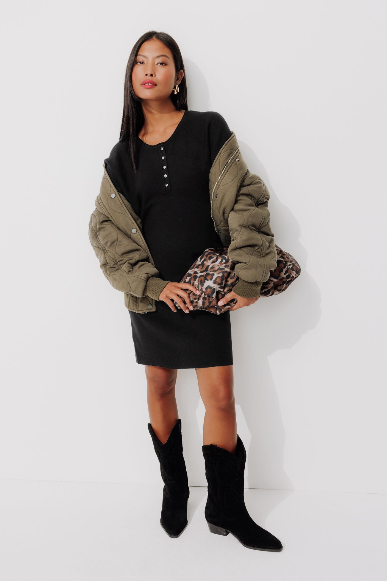 Short jumper dress - Black