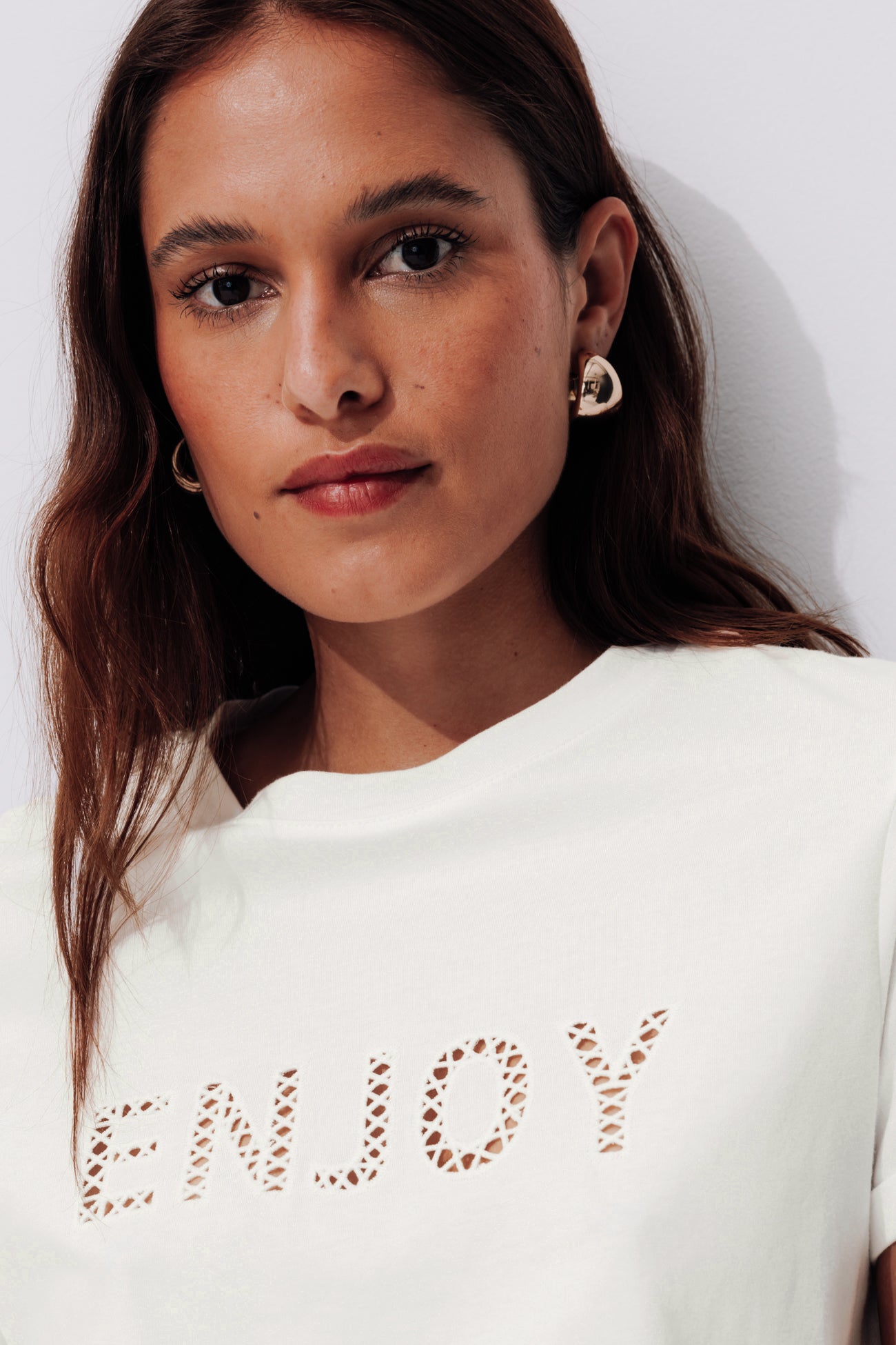 Slogan t-shirt - Ecru