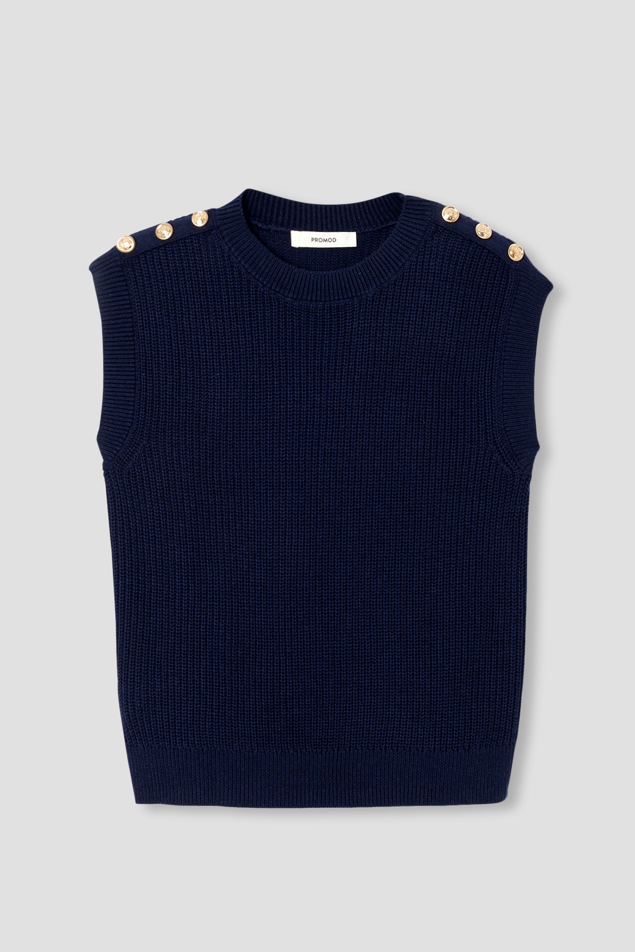 Ecodesign rib sailor sweater - Navy blue