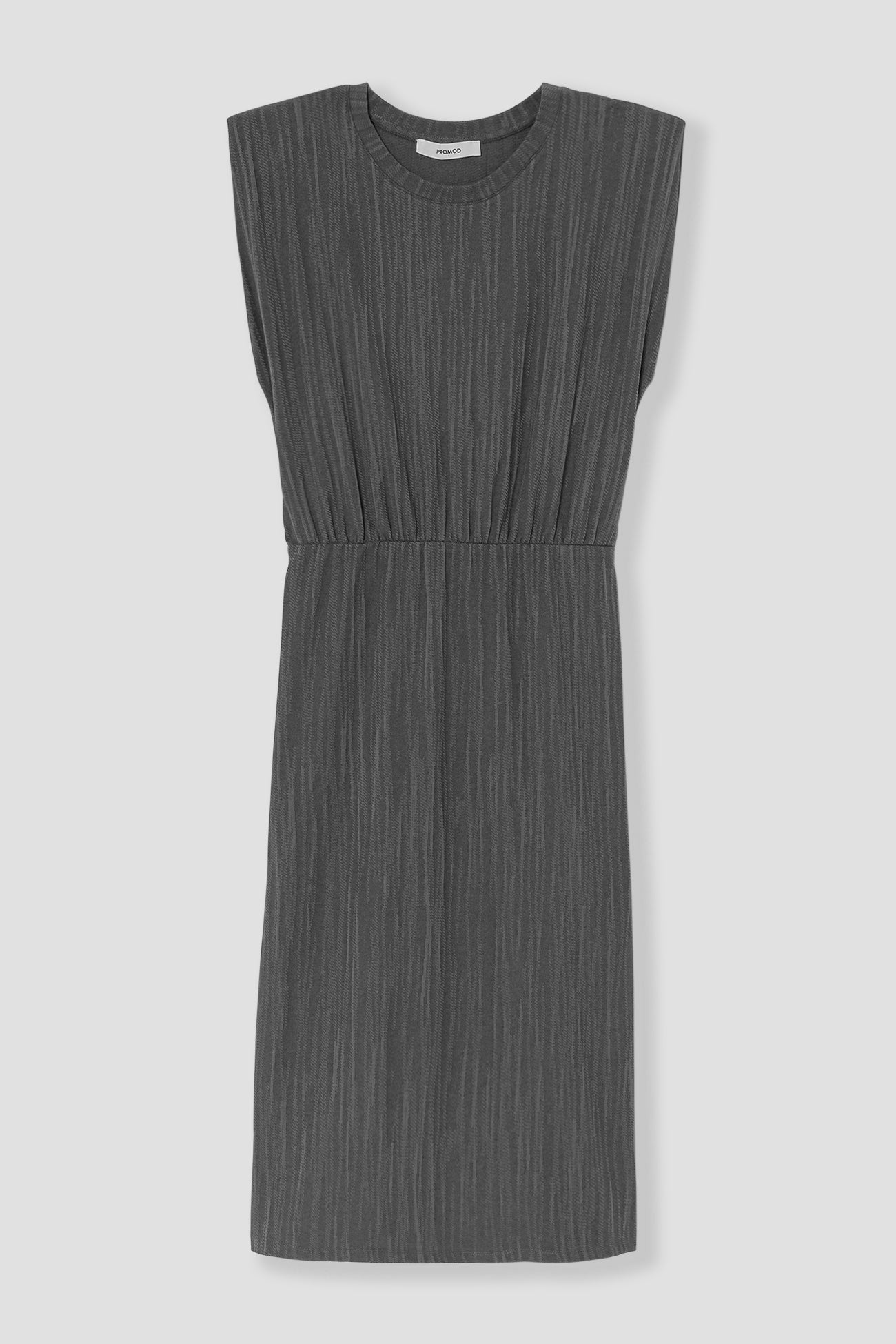 Long sleeveless dress - Dark grey