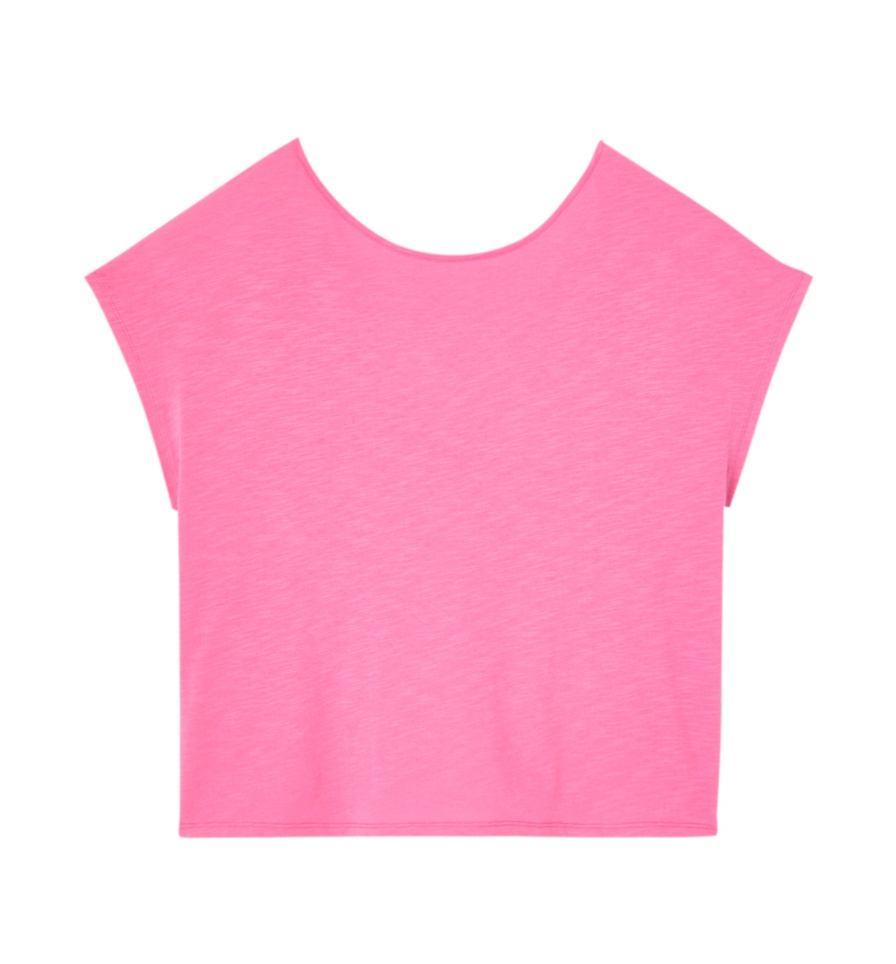 Low-back cotton top - Pink
