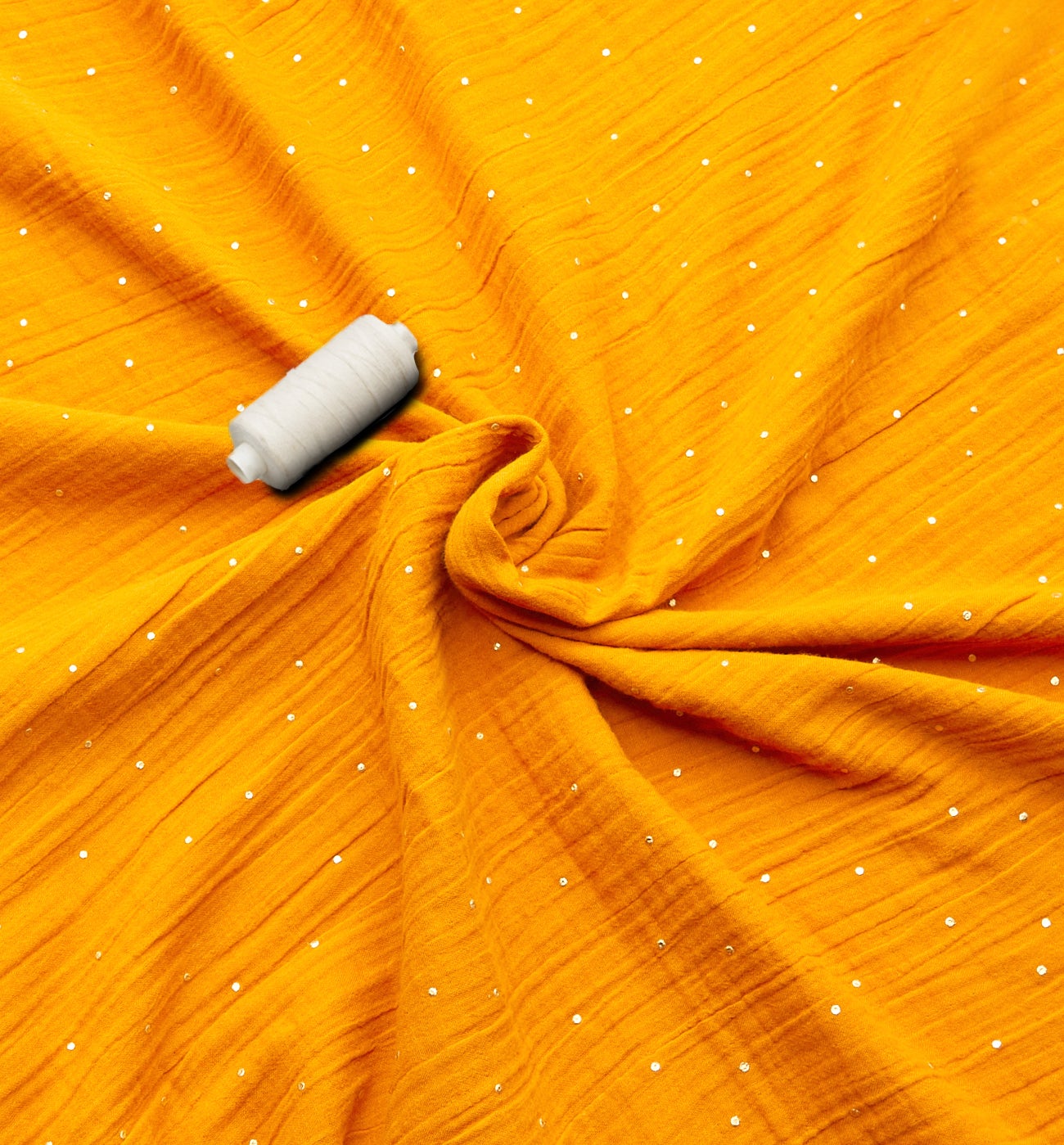 Cotton gauze 2m fabric cut - Saffron