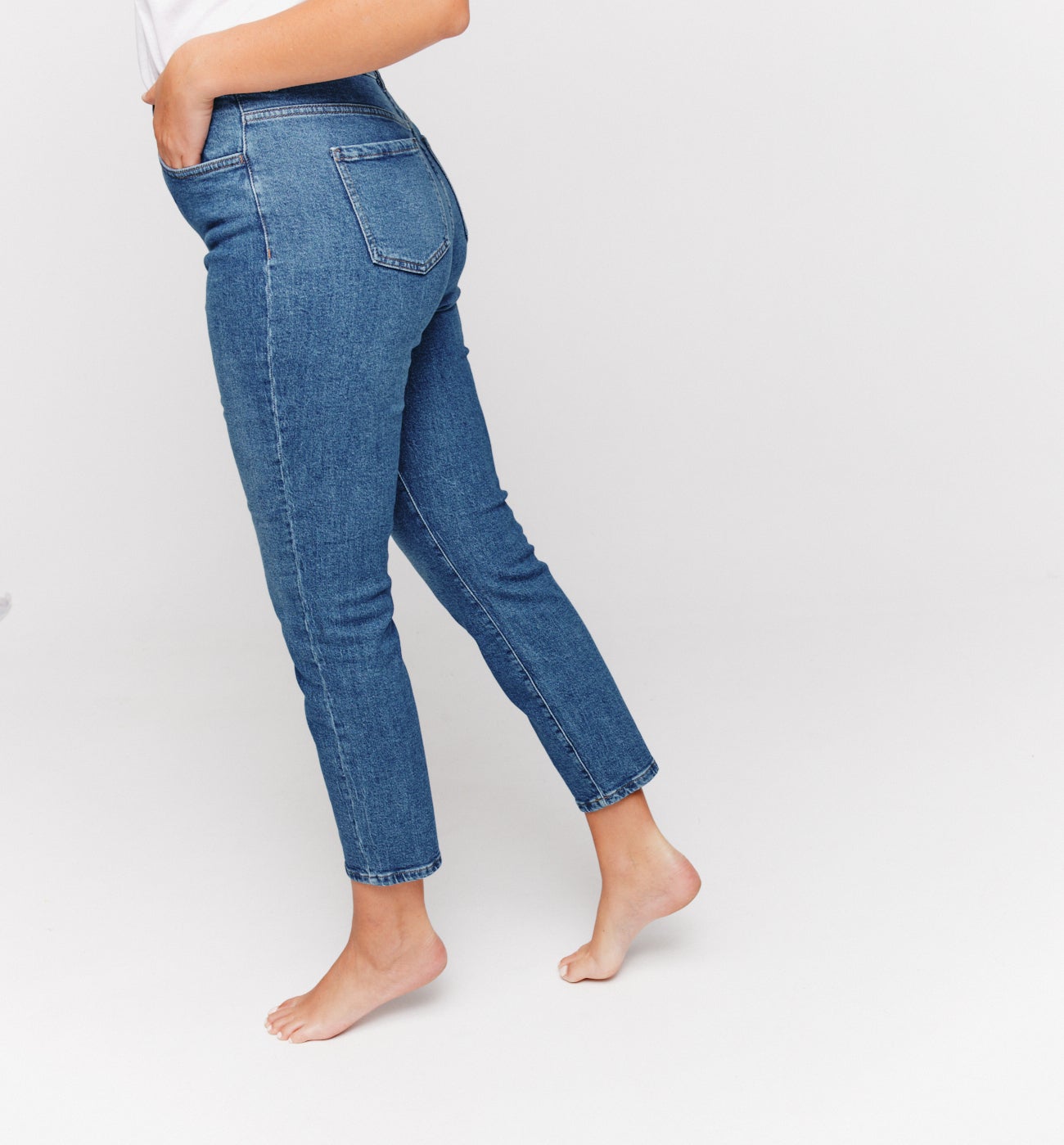 EMILE high-waist skinny jeans - Rinse denim