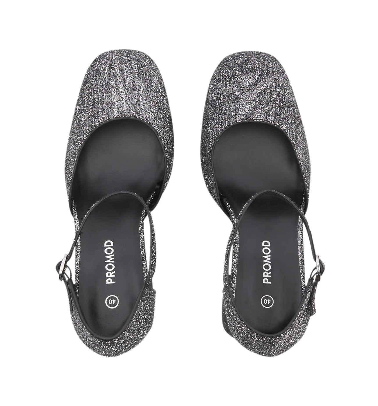 Heeled Mary Jane shoes - Silver