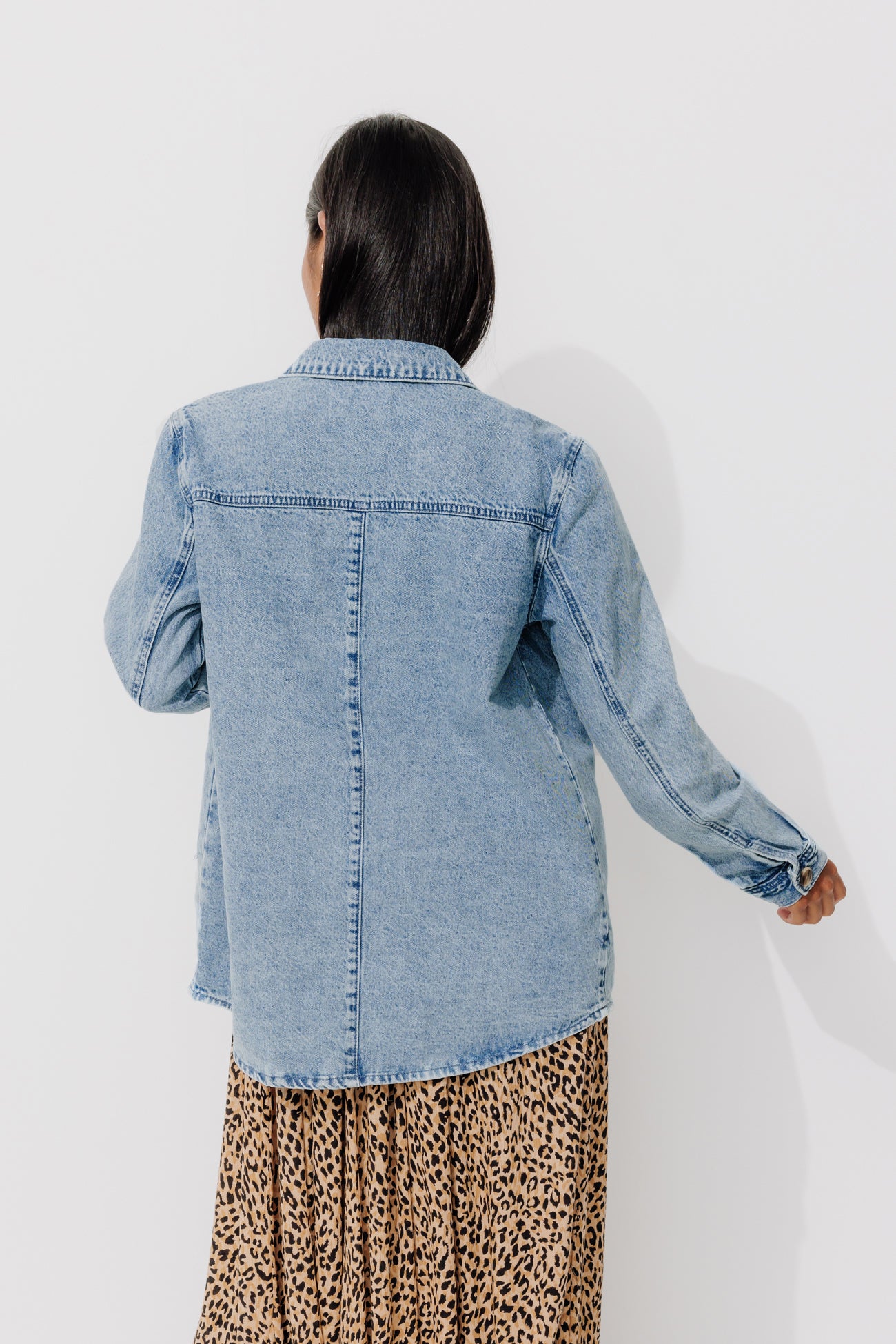 ALMA canvas overshirt - Chocolate