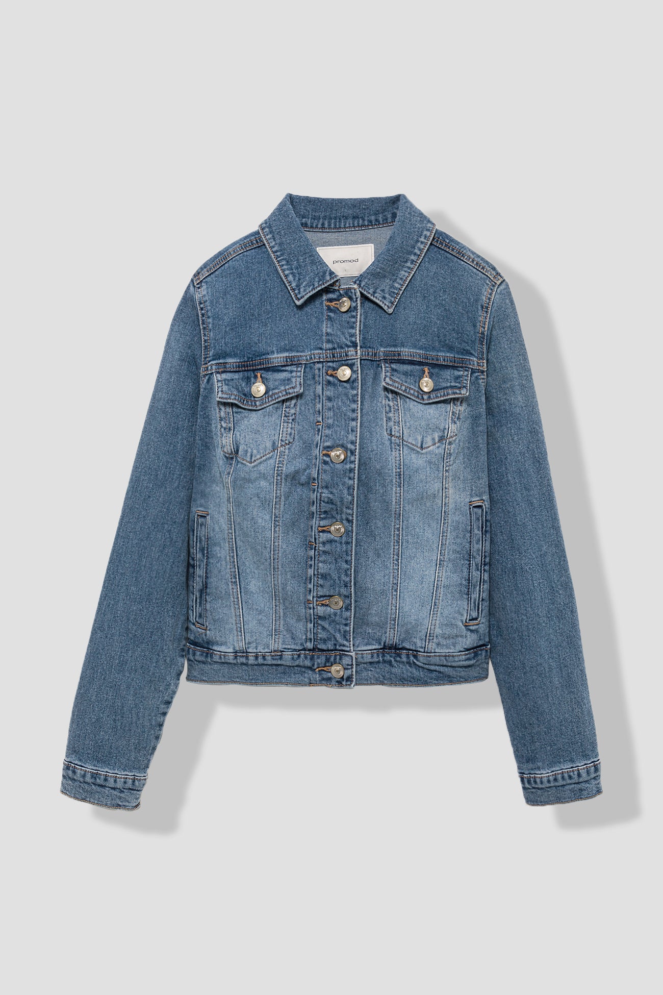 Relaxed denim jacket - Ecru