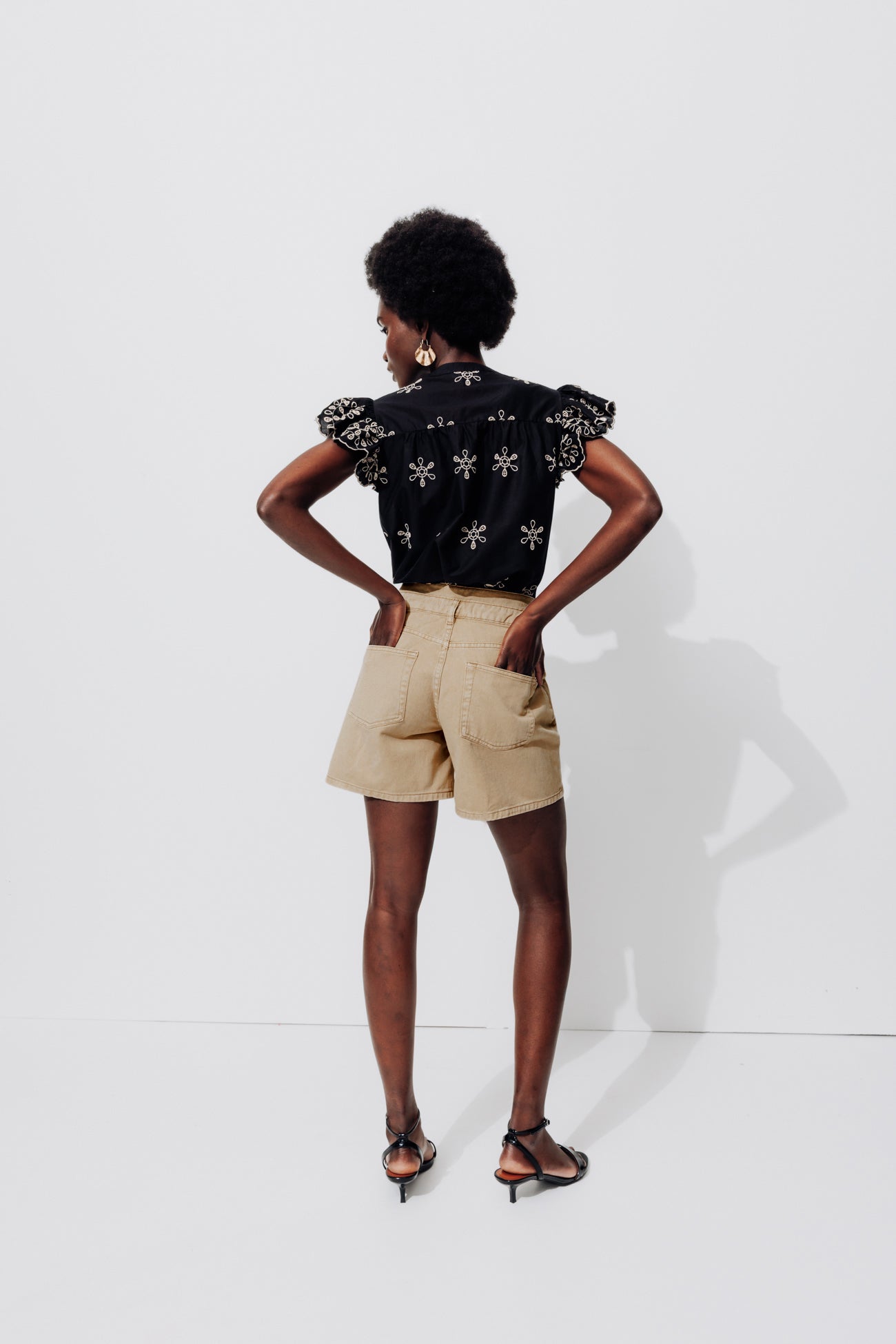 MARCEL canvas shorts - Beige