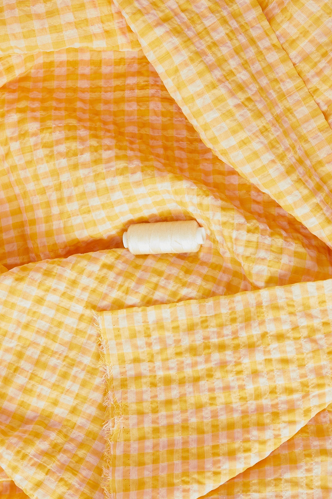 3m cotton-polyester fabric cut - Lilac checks