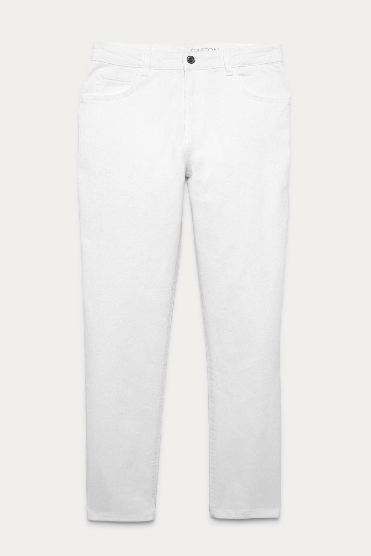 GASTON slim-leg crop trousers - White
