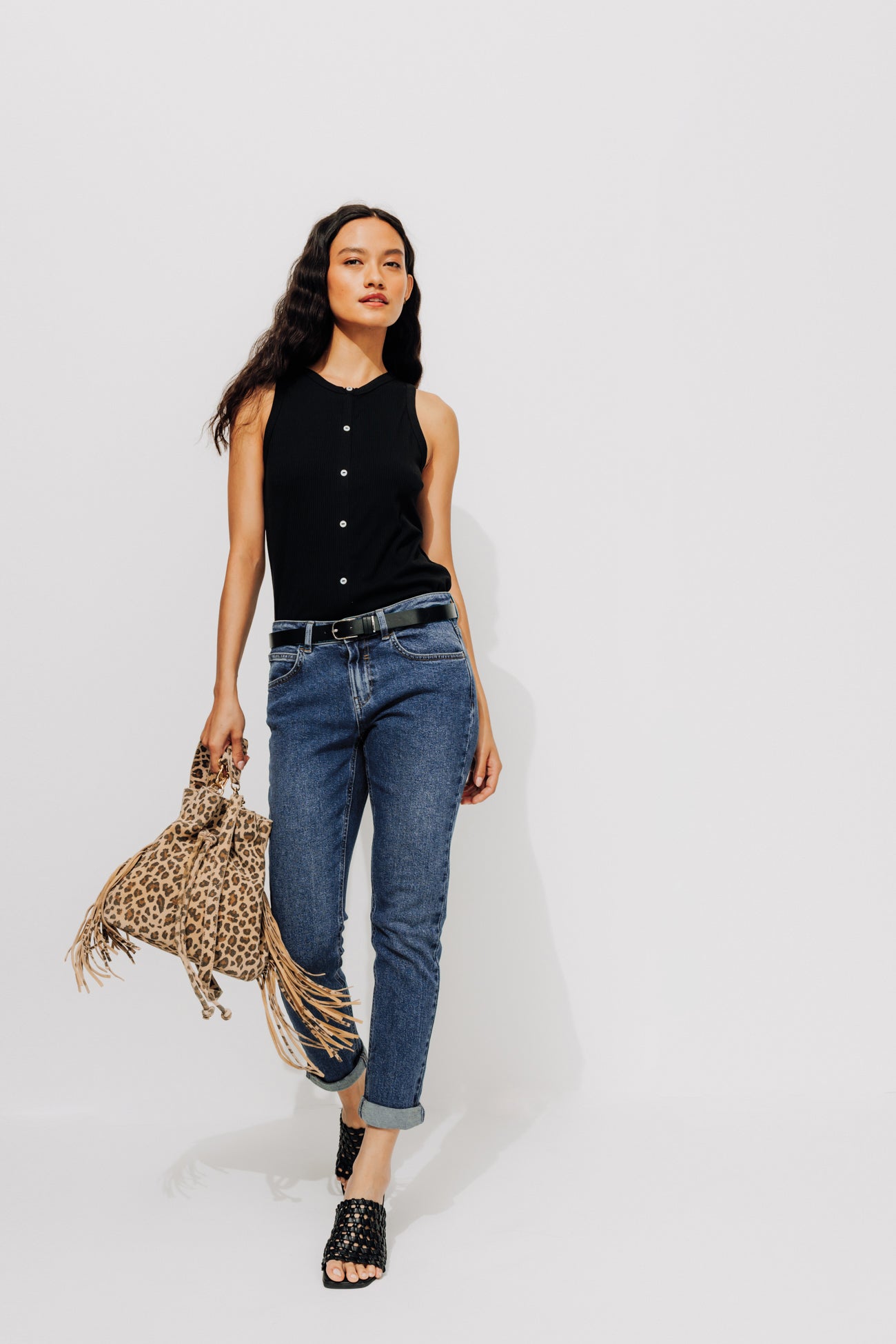 LUCIEN girlfriend jeans - Denim