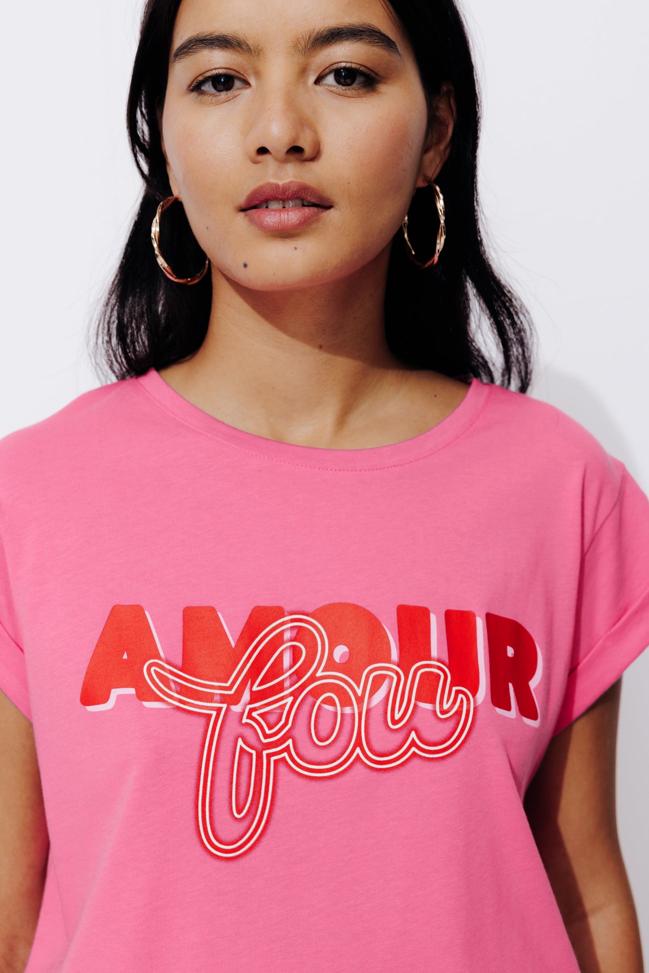 Slogan t-shirt - Ecru print