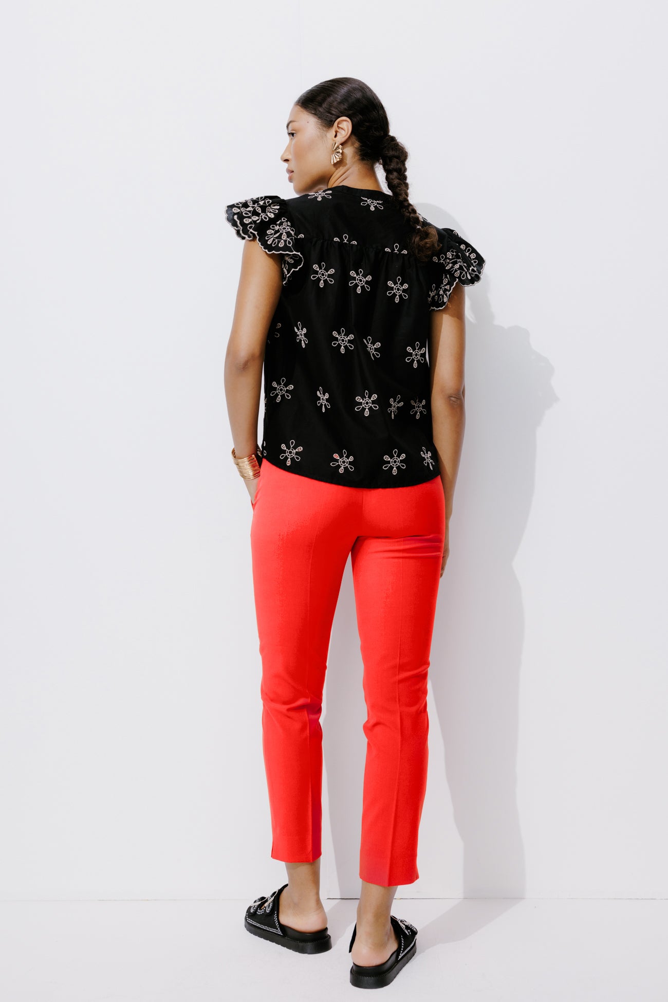 Cigarette trousers - White