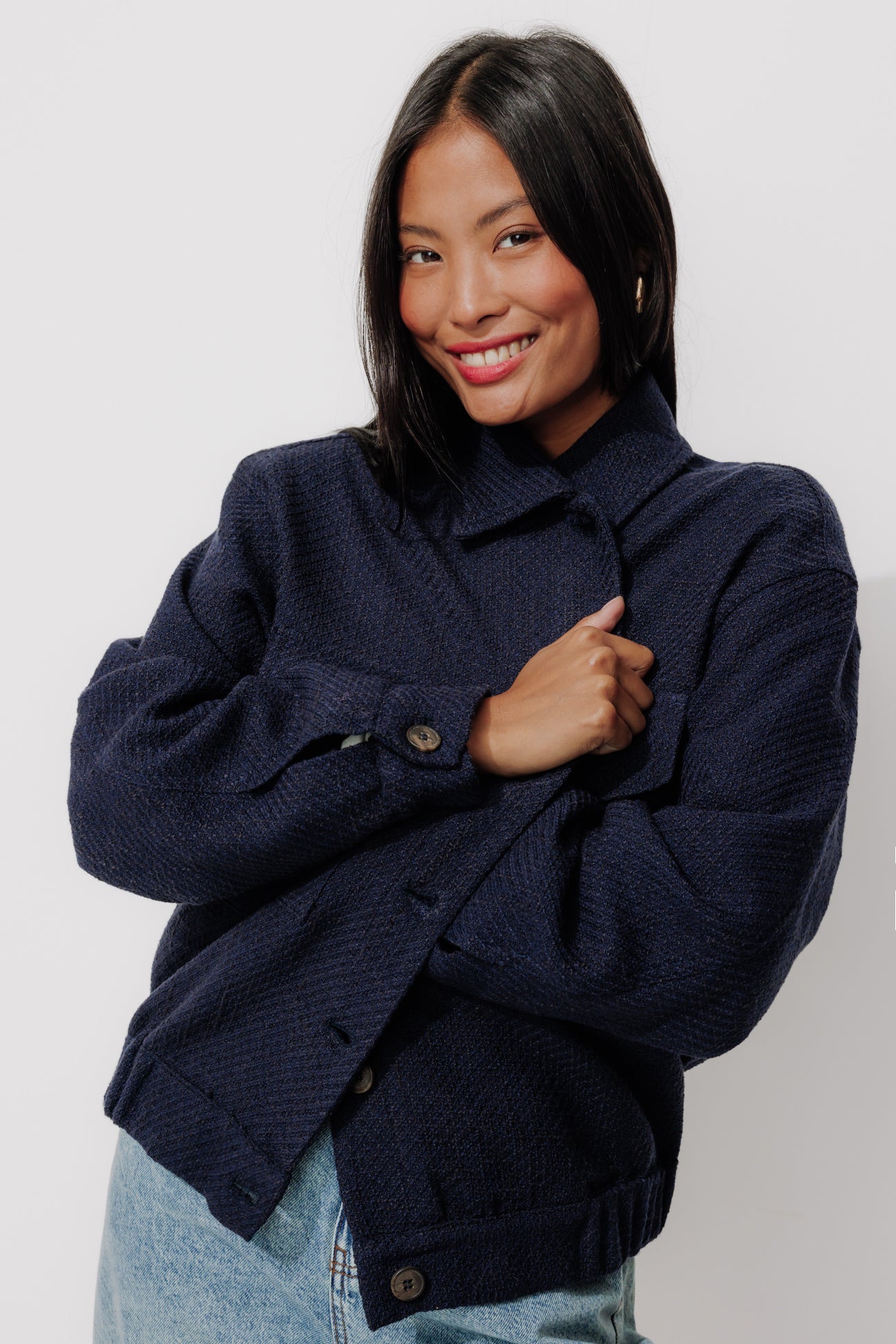 Tweed jacket - Navy blue