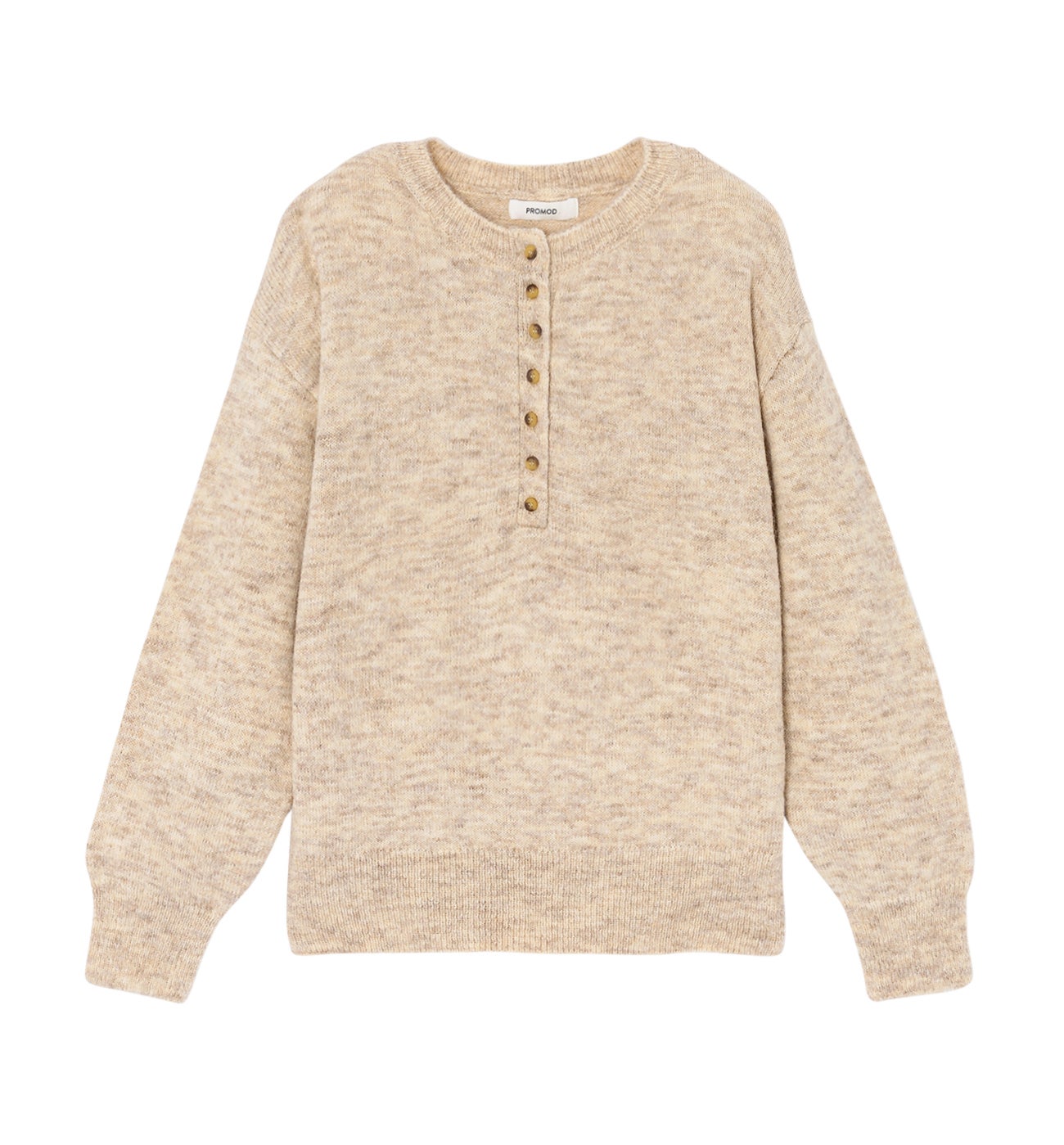 Button front jumper - Black stripes