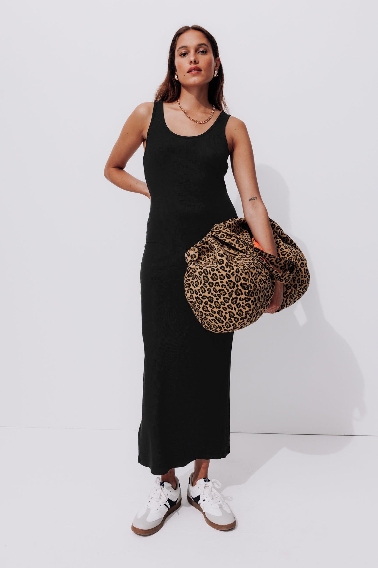 Ribbed sleeveless dress - Sienna