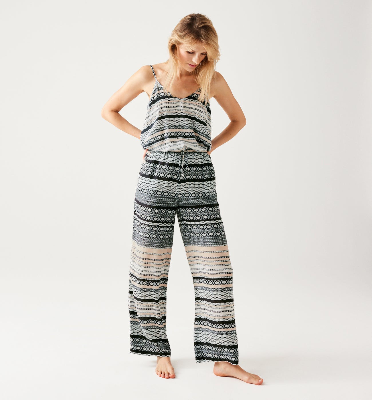 Homewear pyjama trousers - Multicolour print