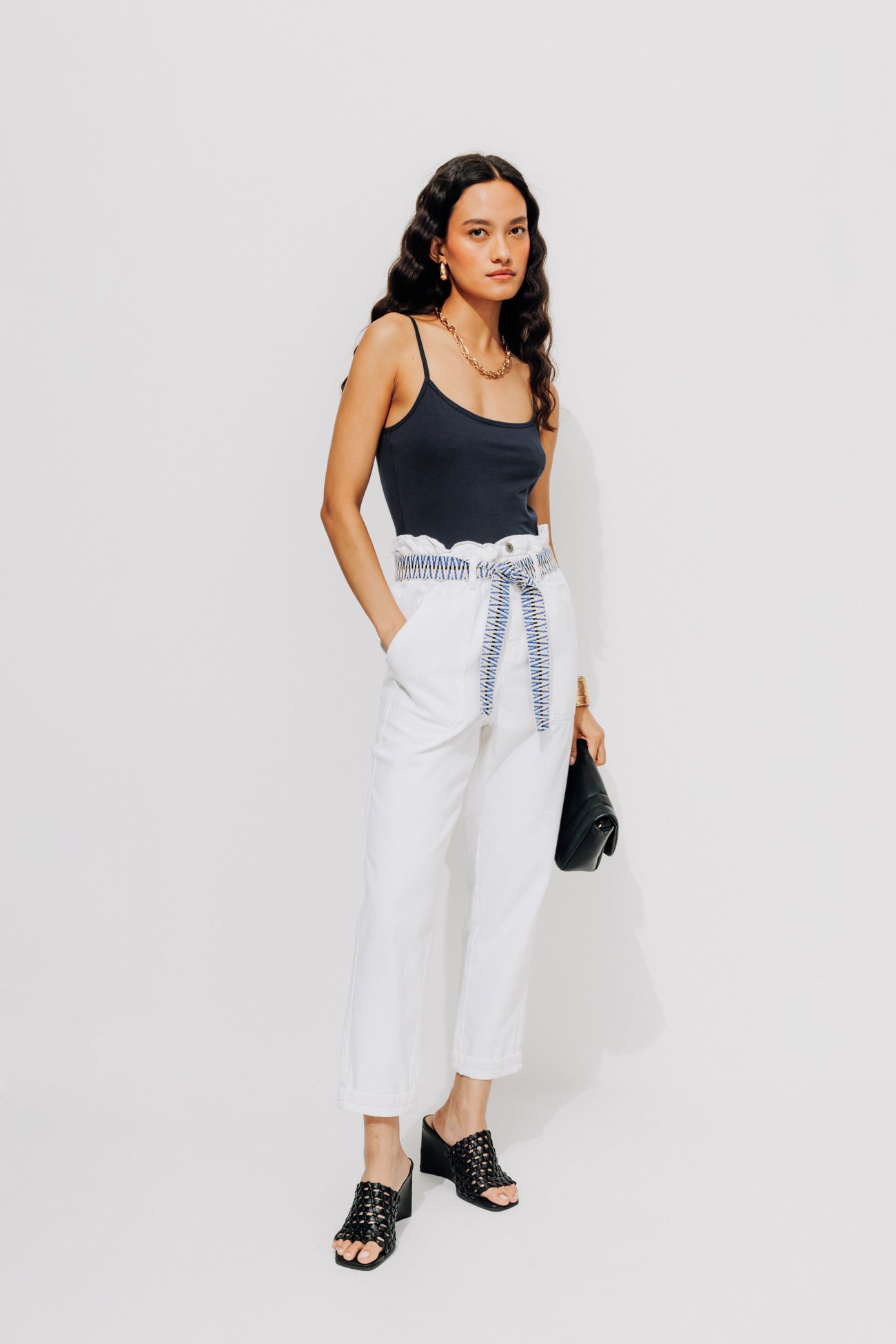 Strappy top - Navy blue