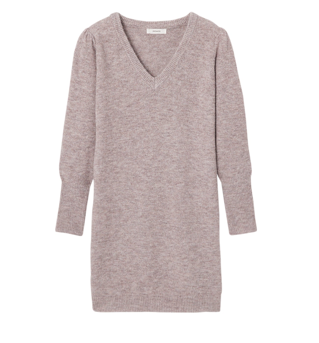 Flecked jumper dress - Black