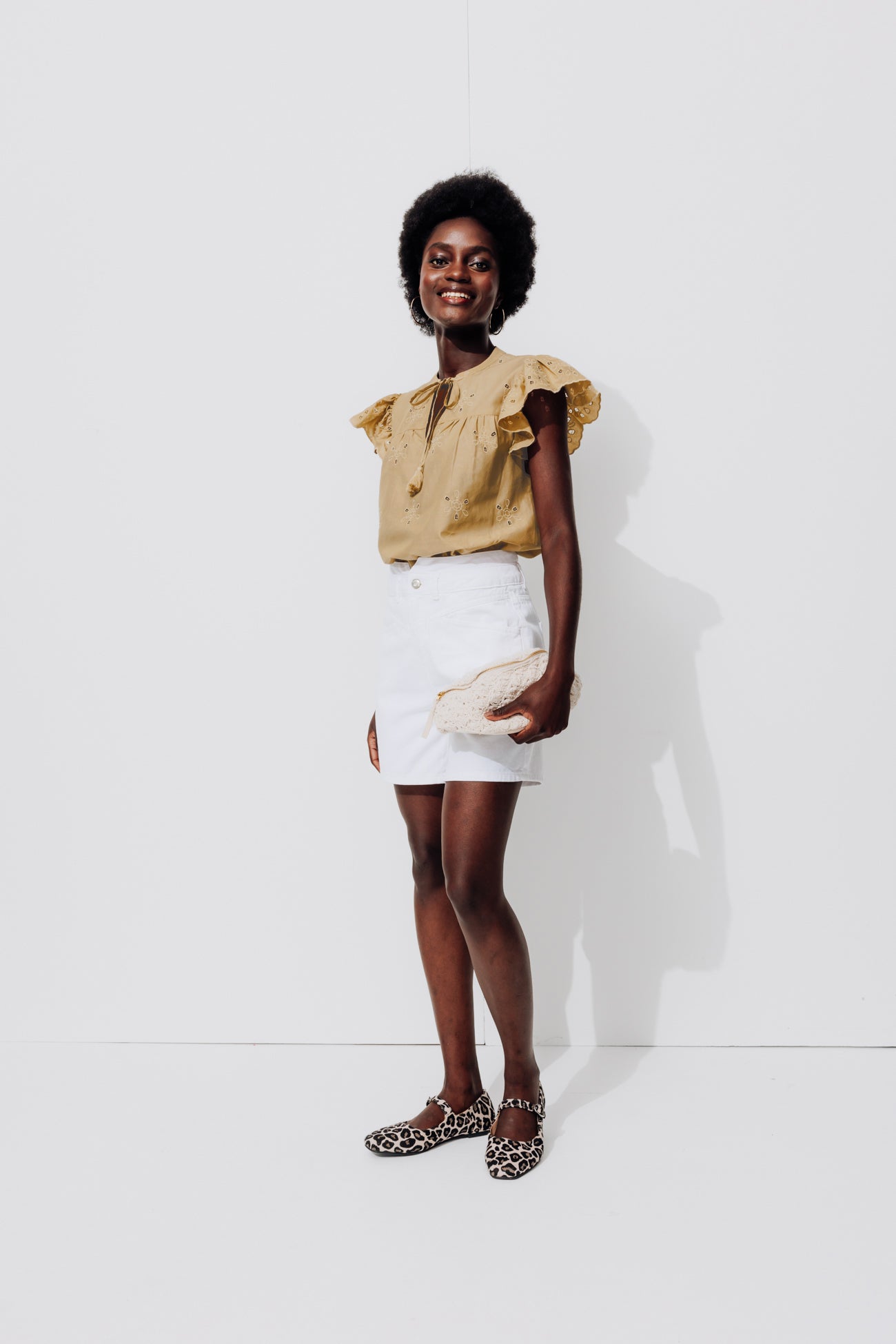 Broderie anglaise blouse - Black