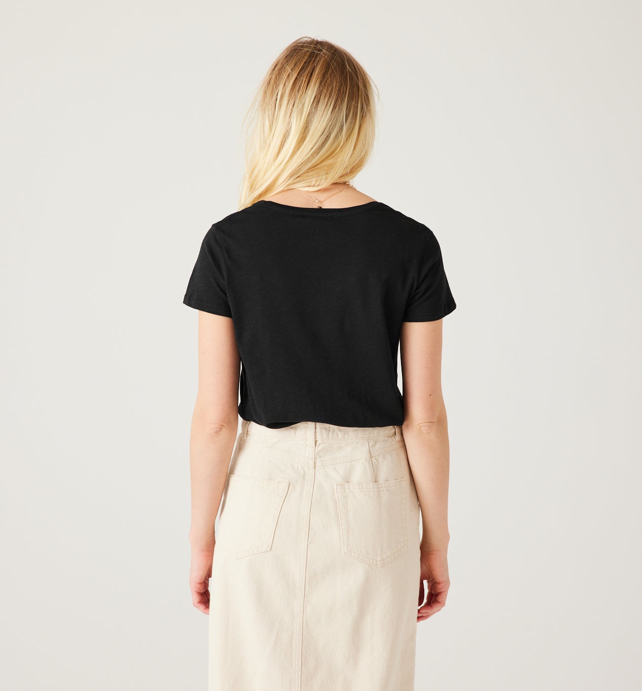 V-neck top - Raspberry red