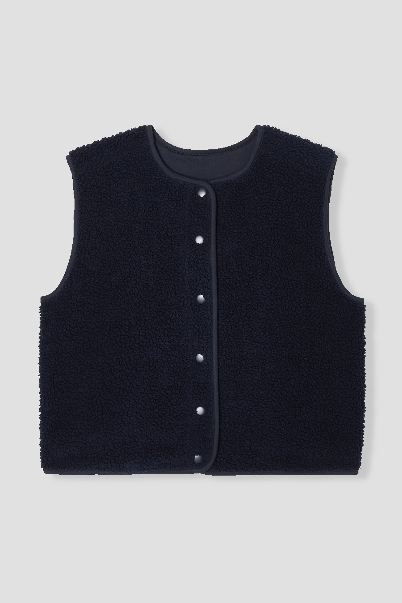 Reversible sleeveless jacket - Beige