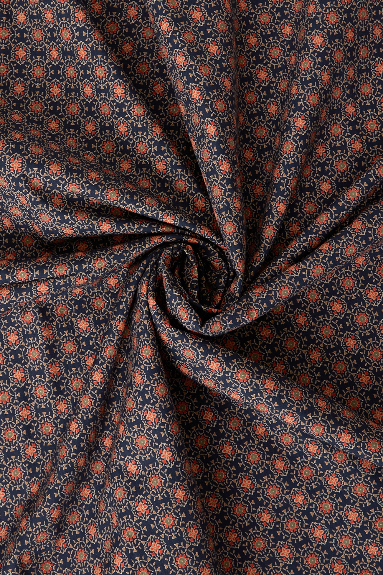 3m patterned cotton fabric cut - Black print