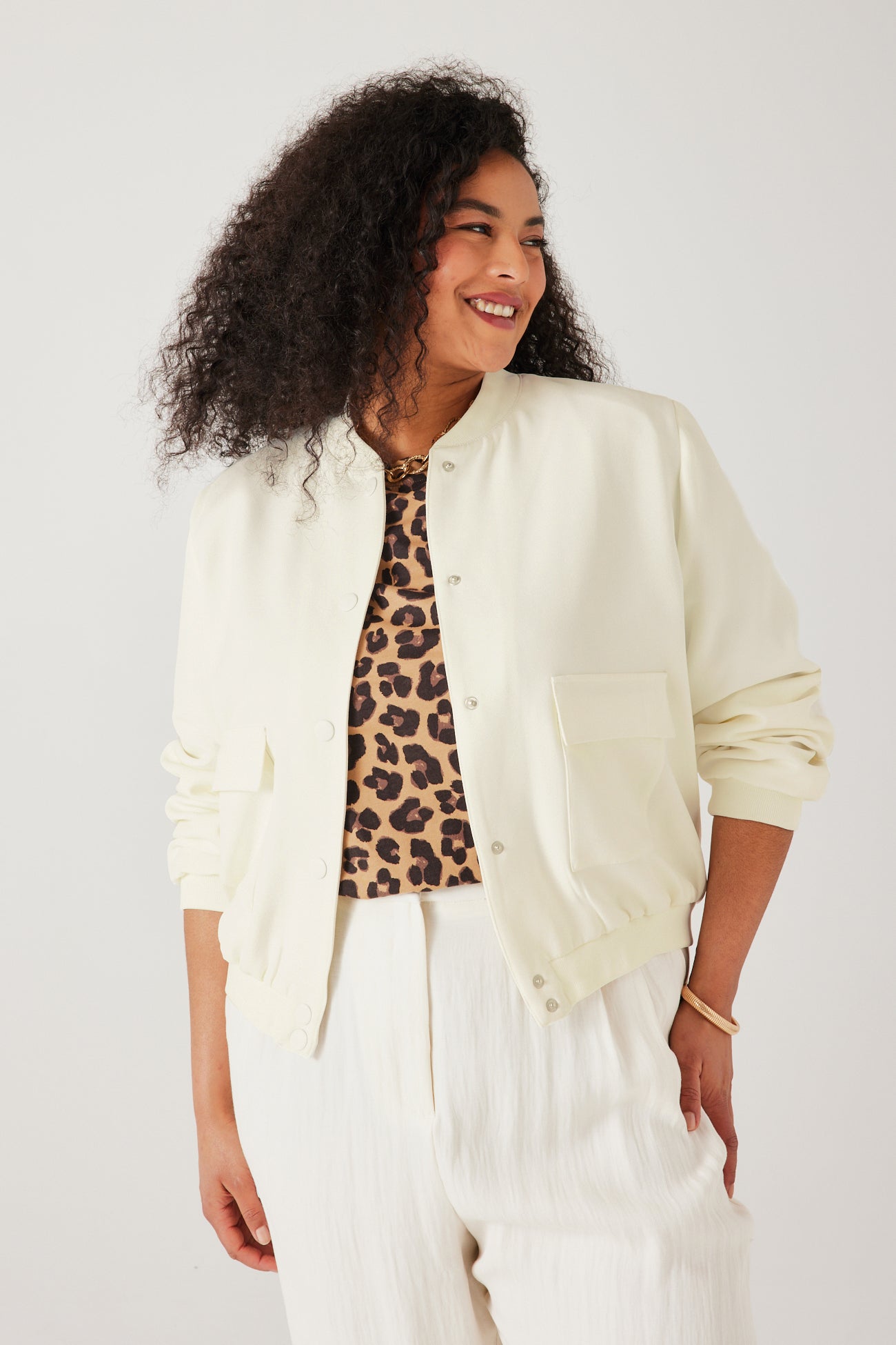 Bomber jacket - Ecru