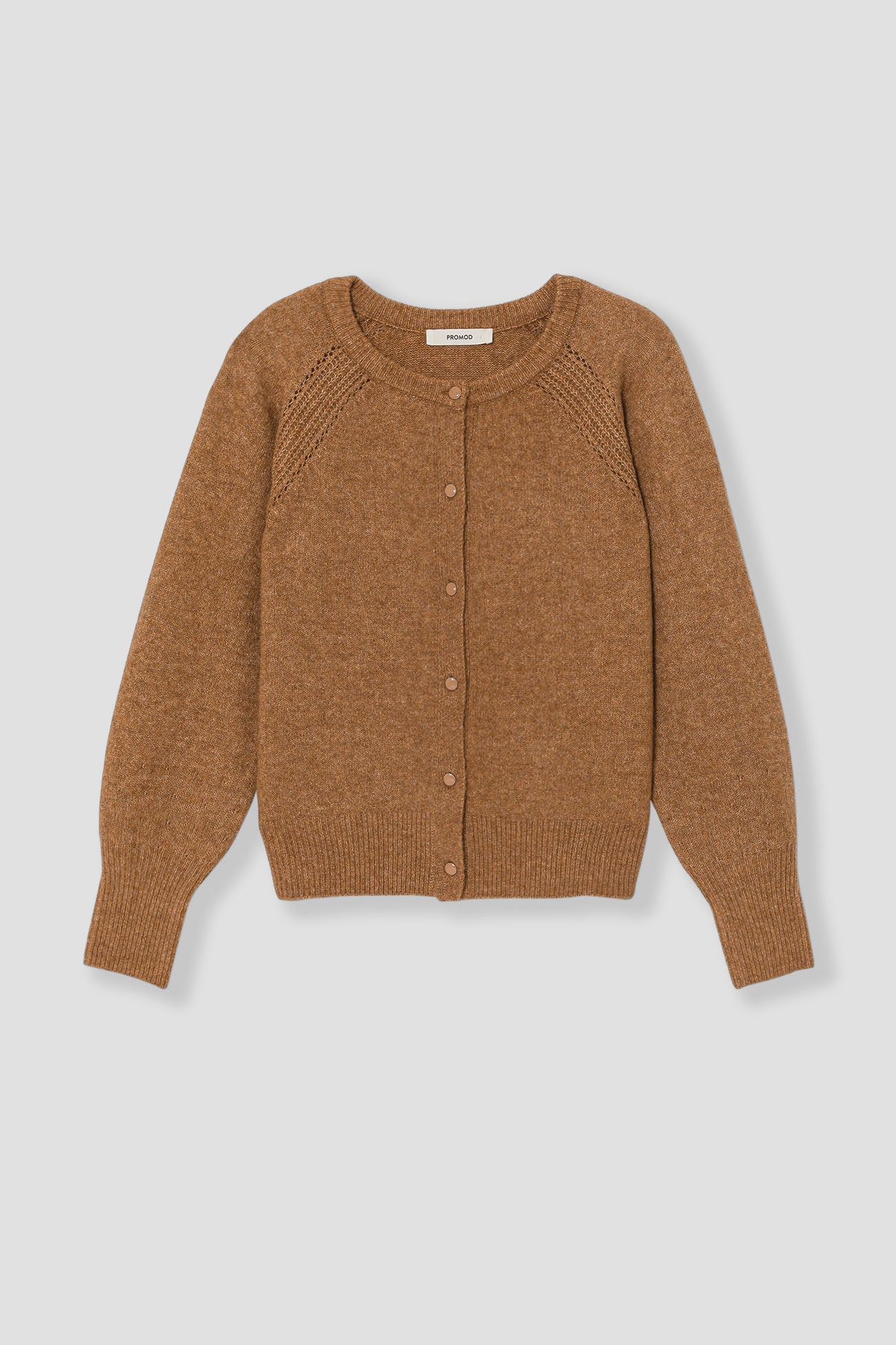 Soft button cardigan - Violet