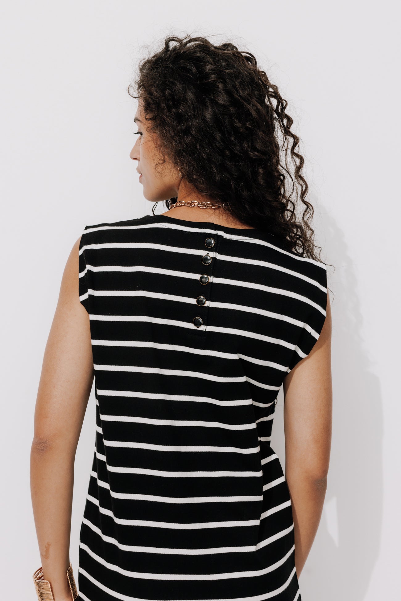 Nautical striped dress - Black stripes