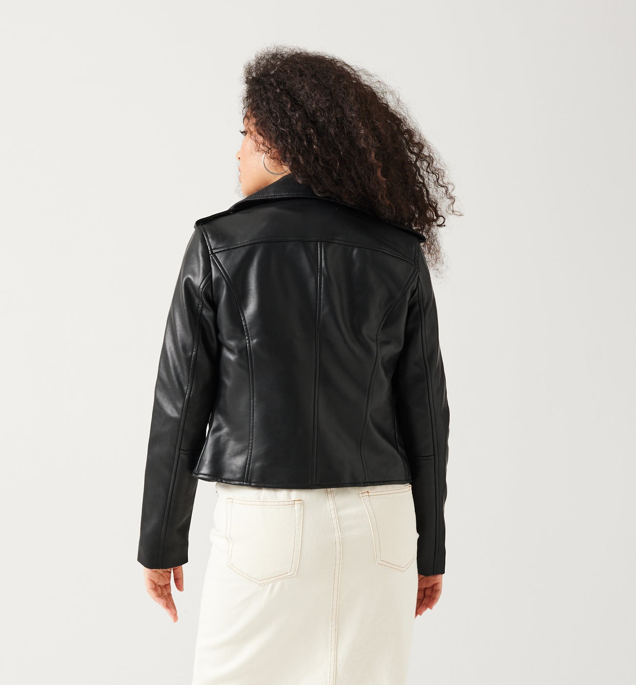 Faux leather jacket - Black