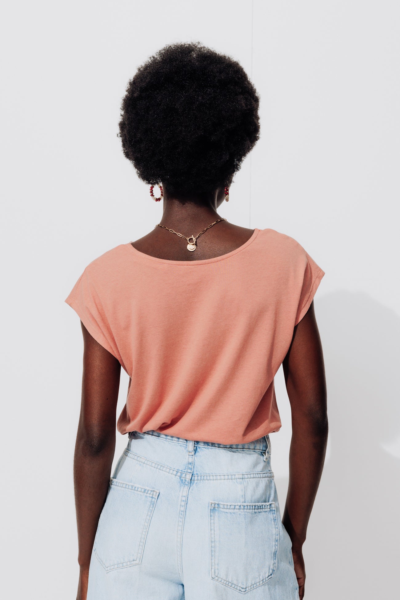 Lace detail t-shirt - Khaki