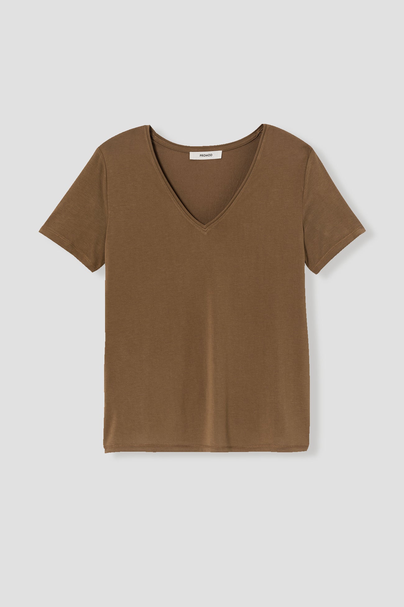 Plain v-neck t-shirt - Black