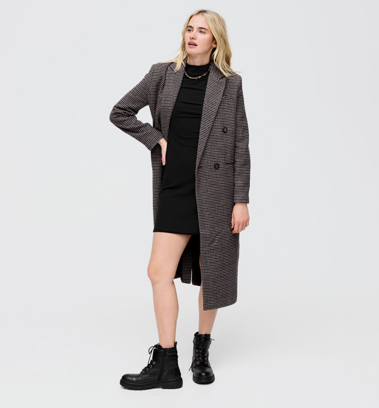 Plain jersey dress - Black