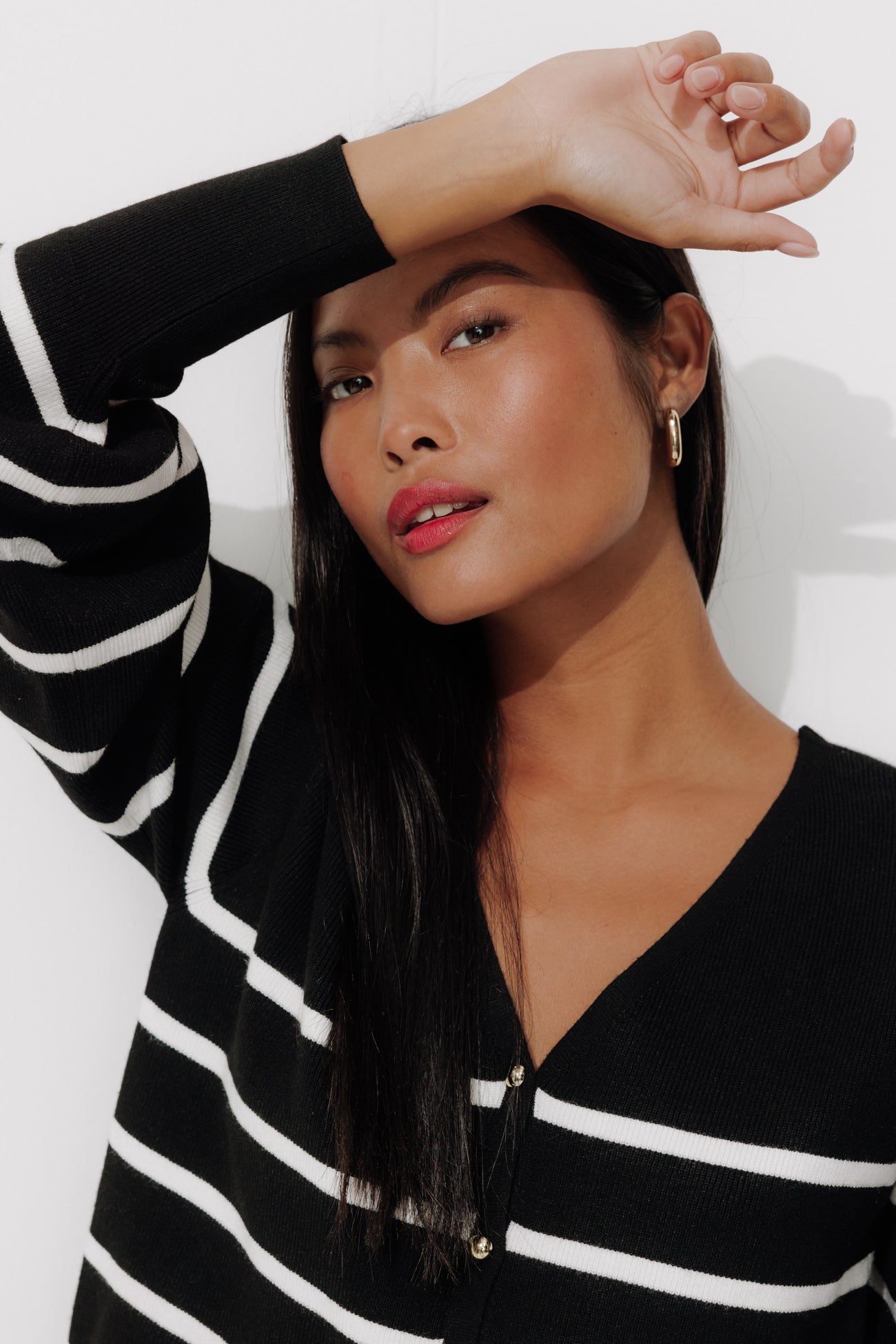 Recto/verso nautical cardigan - Violet