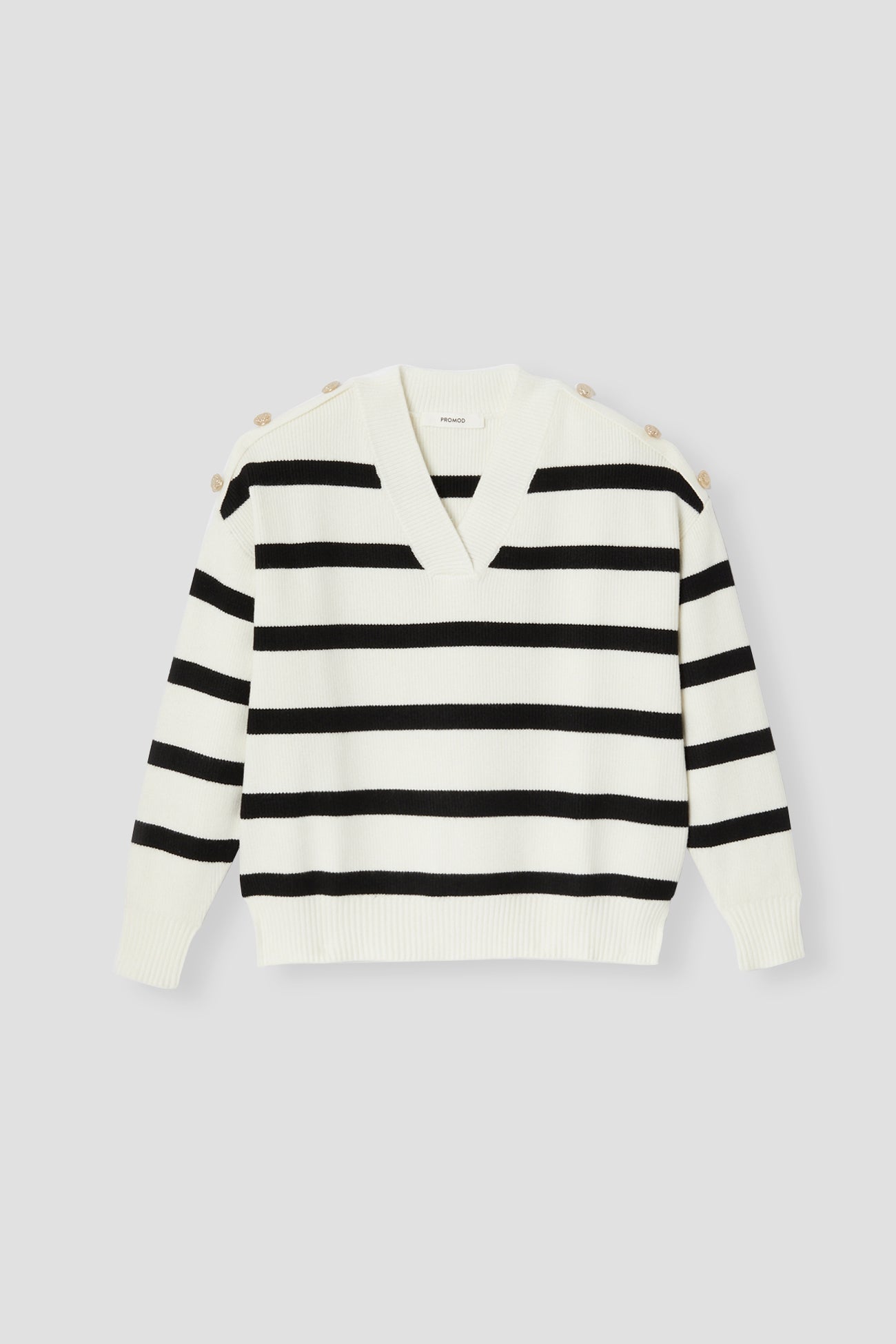 Striped nautical sweater - Black stripes