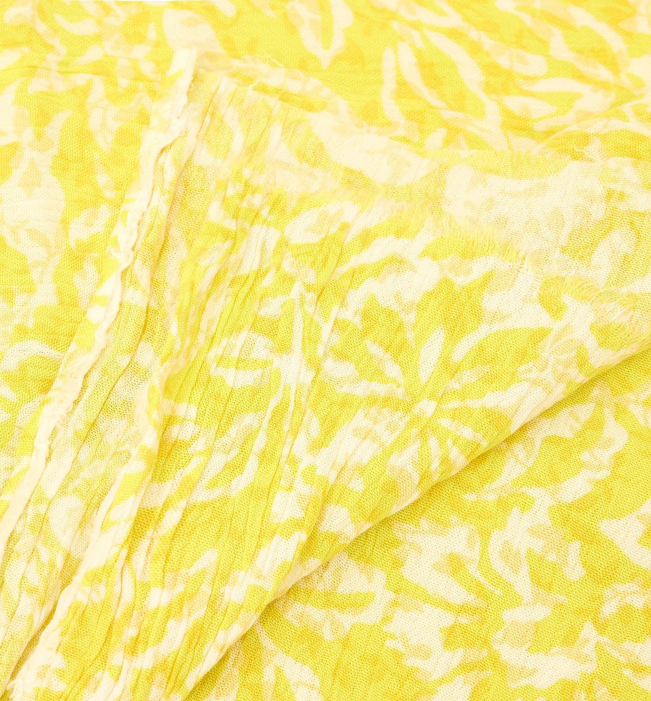 3m crinkle viscose fabric cut - Mandarine print