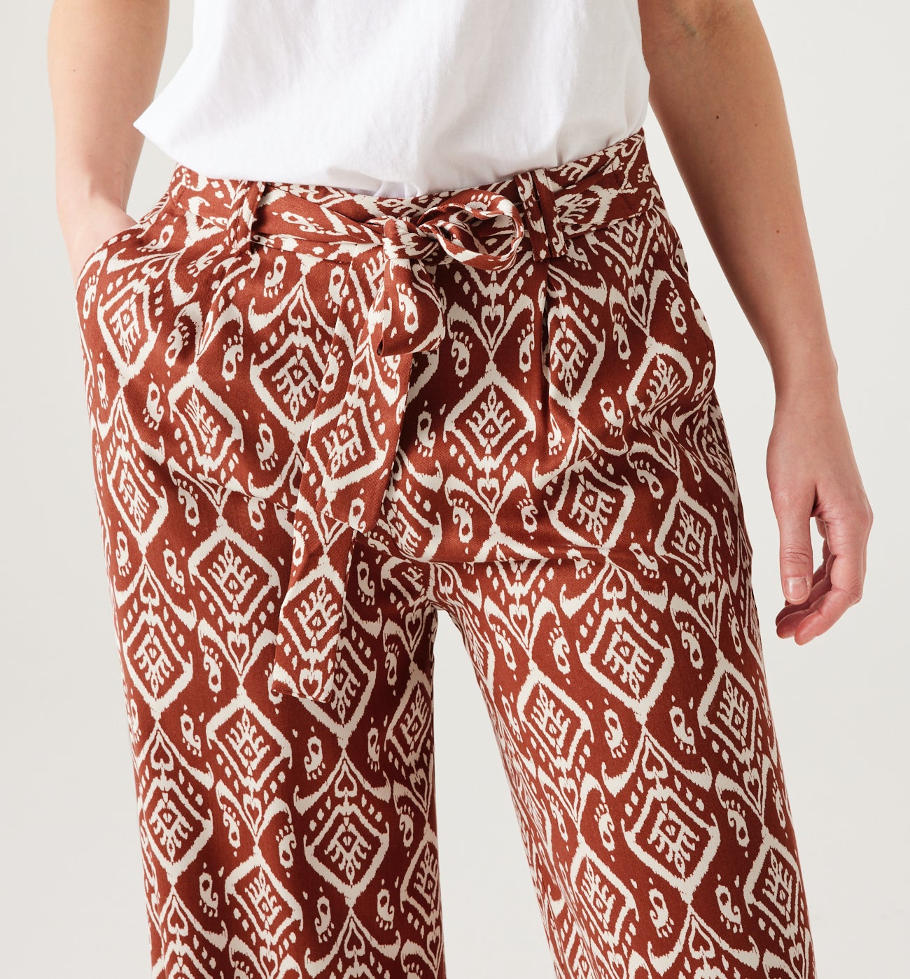 High-waist wideleg trousers - Blue